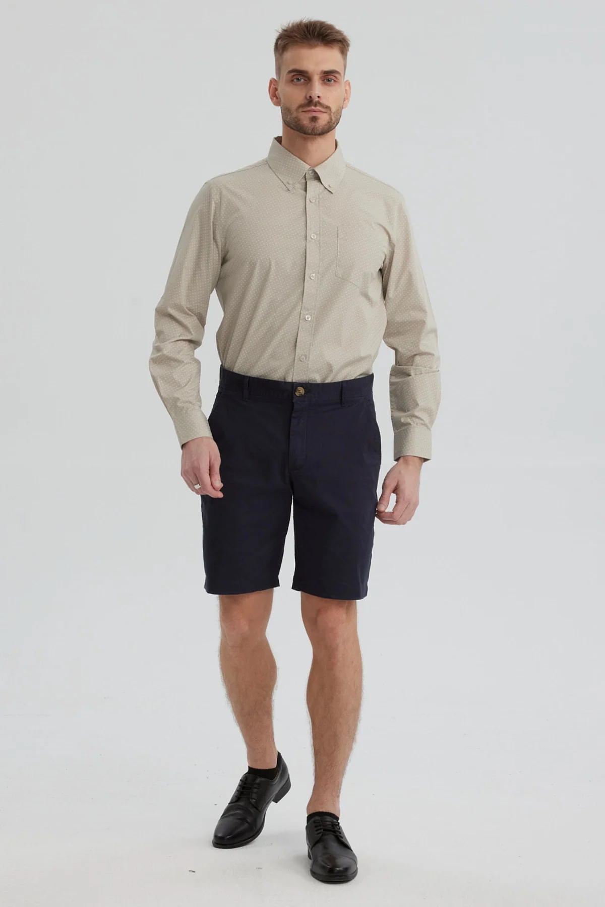 Camisa Hombre Fantasía Gris - Image 4