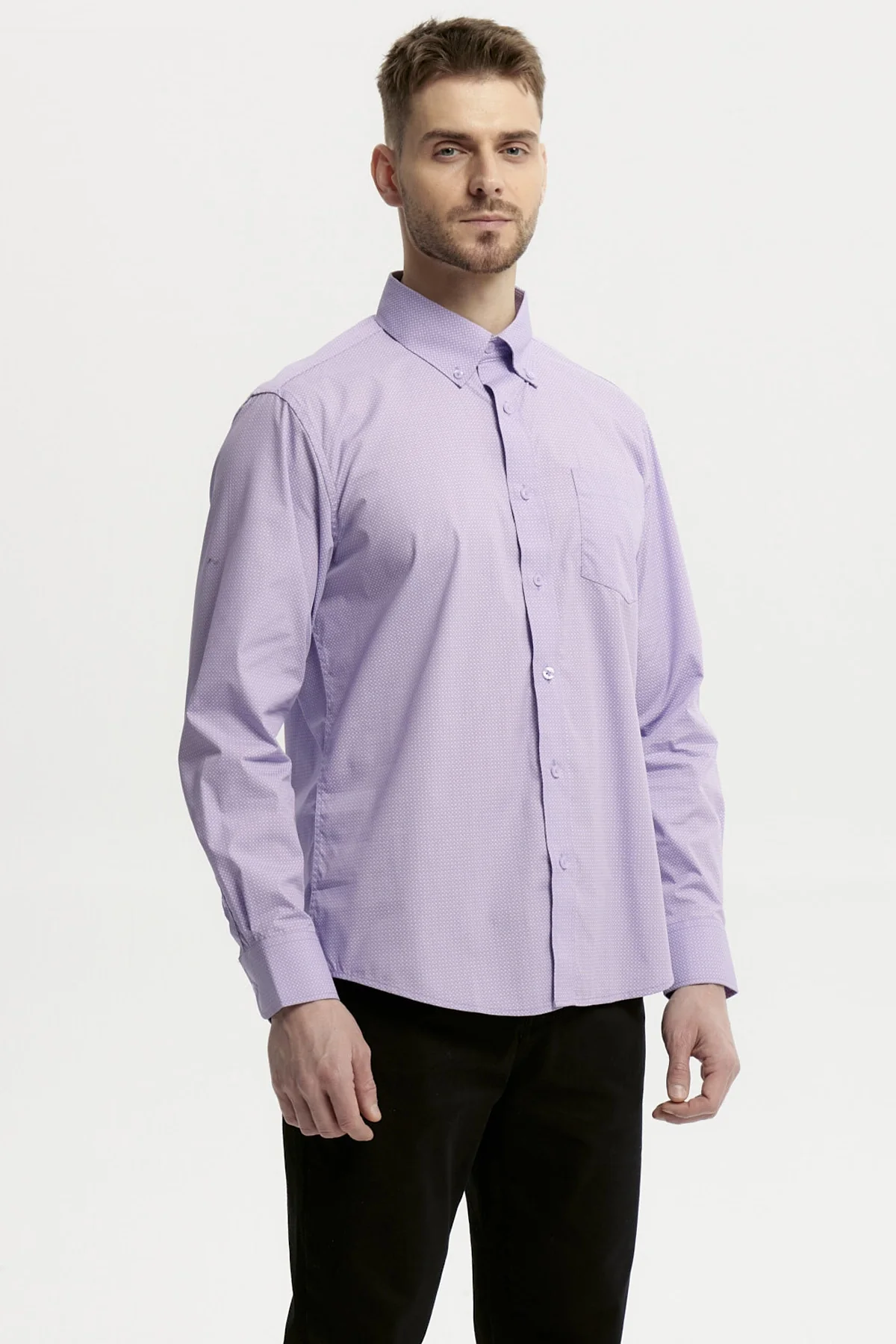 Camisa Hombre Fantasía Lila - Image 2