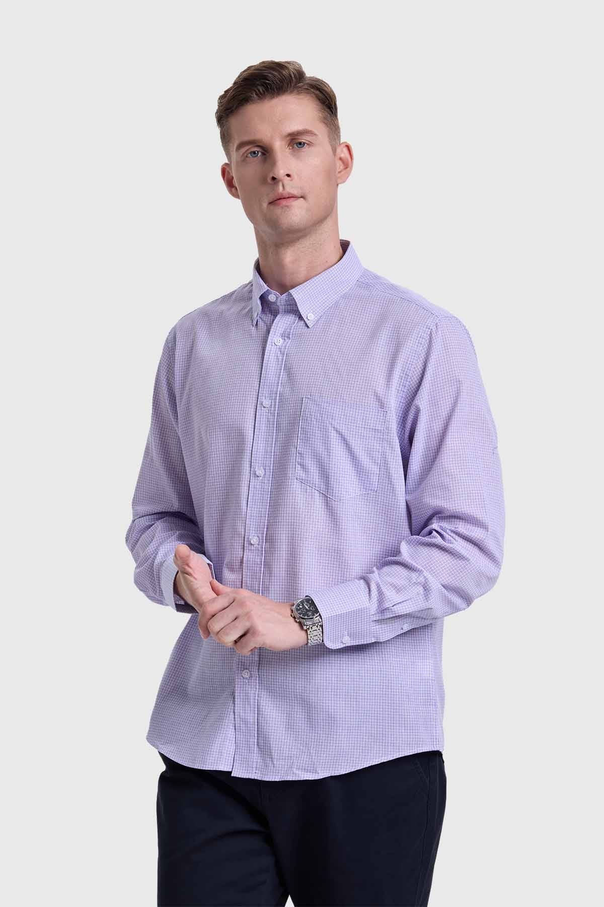 Camisa Hombre Fantasía Lila - Image 2