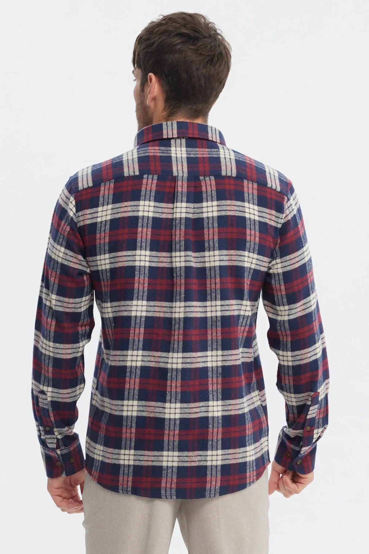 Camisa Hombre Franela Básica Damasco - Image 3