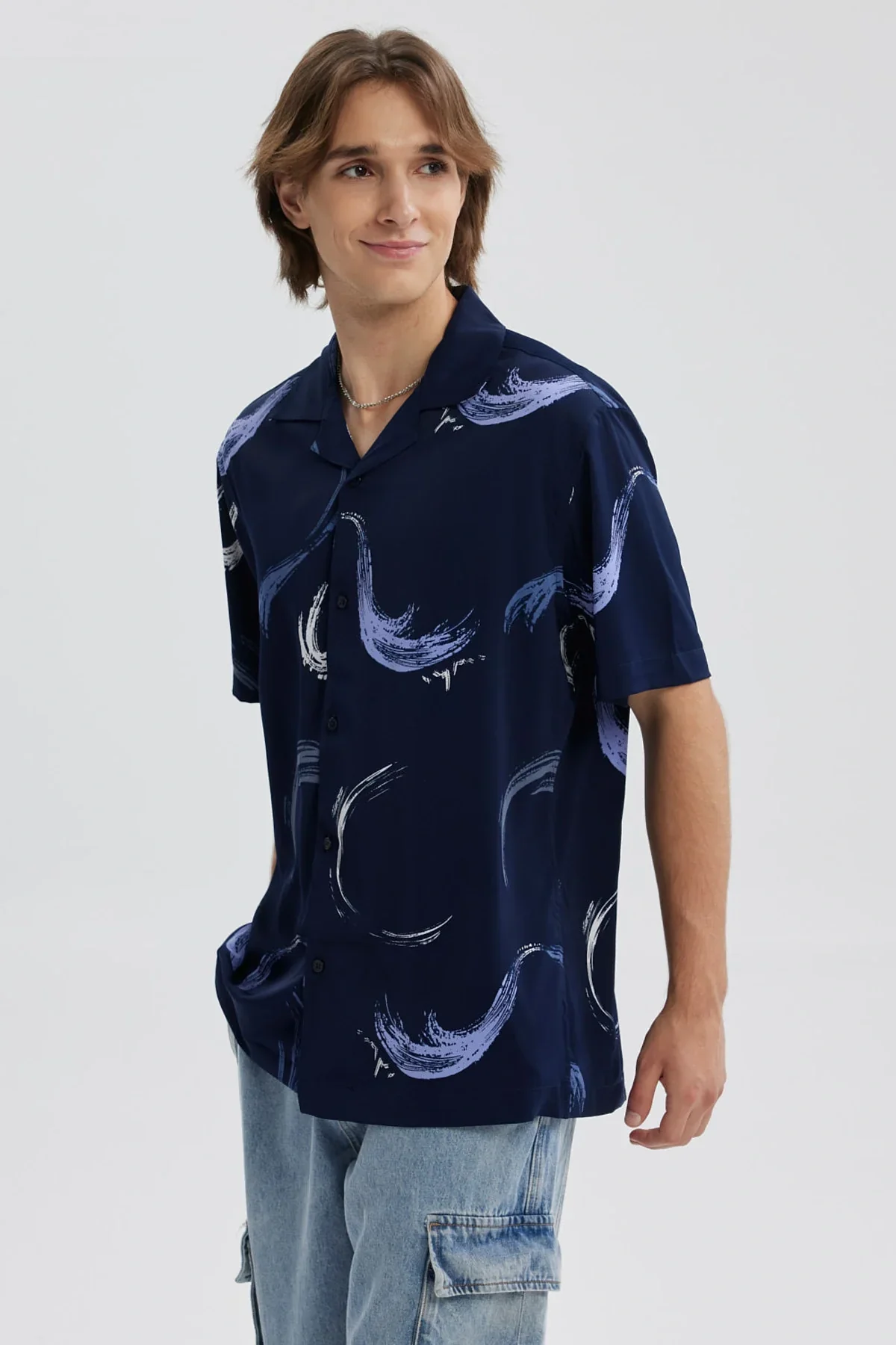 Camisa Hombre Full Rapport Azul Oscuro - Image 2