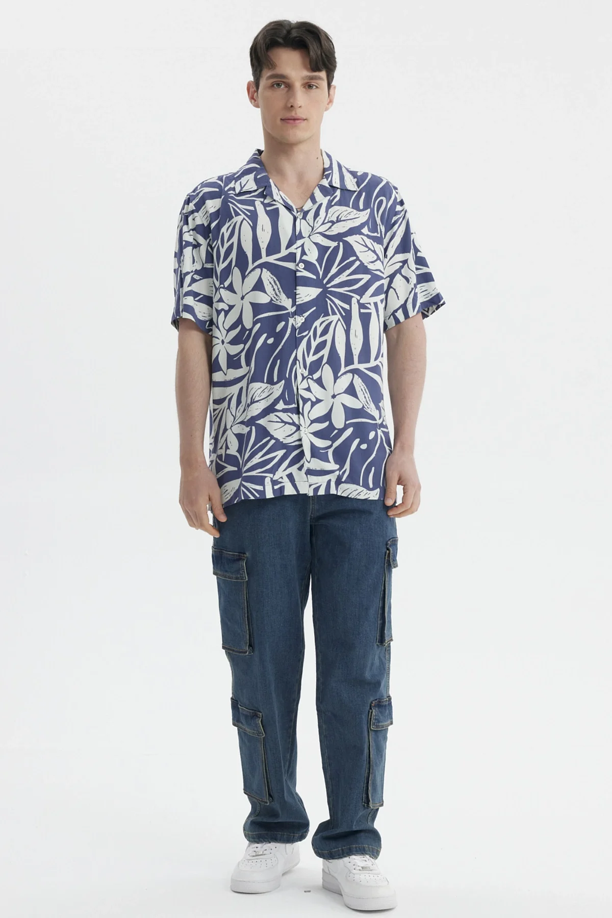 Camisa Hombre Full Rapport Azul Piedra - Image 4