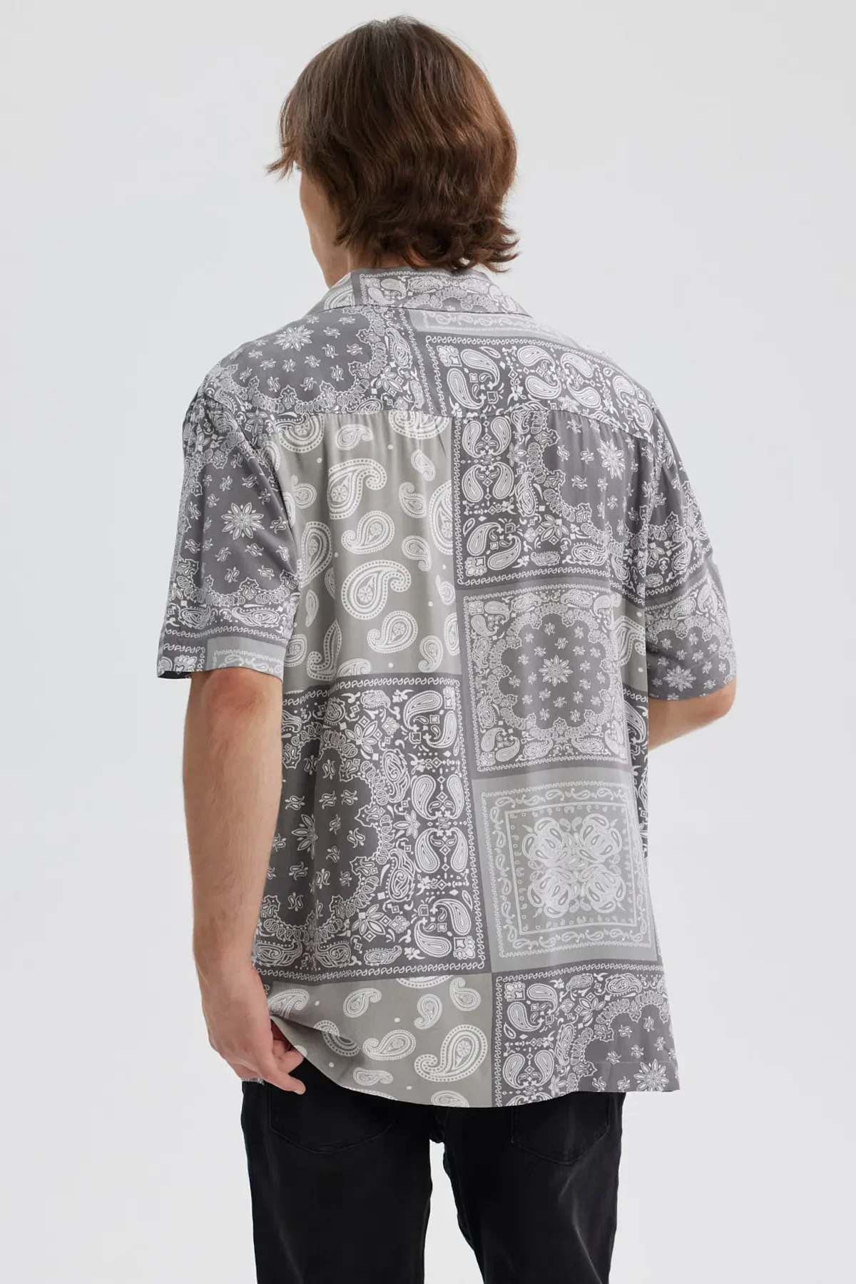 Camisa Hombre Full Rapport Banda Gris - Image 3