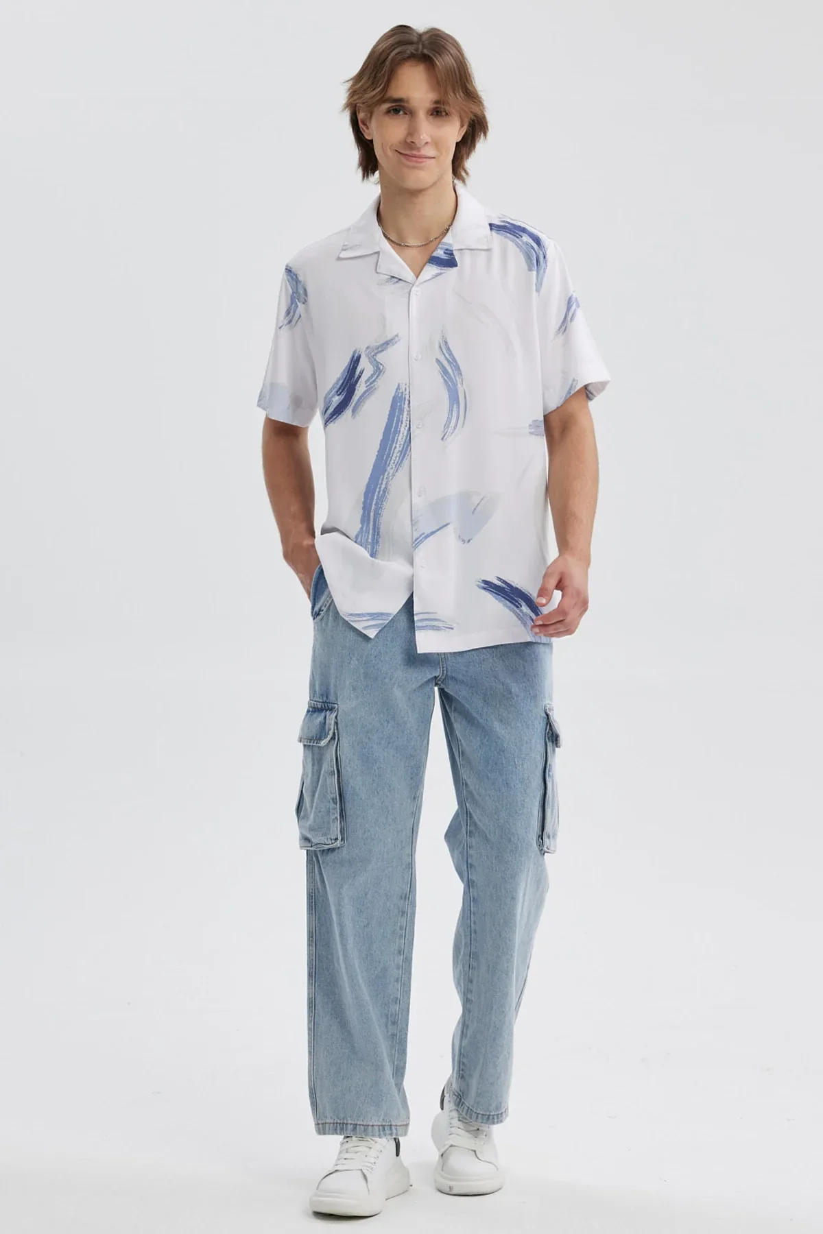 Camisa Hombre Full Rapport Blanco - Image 4