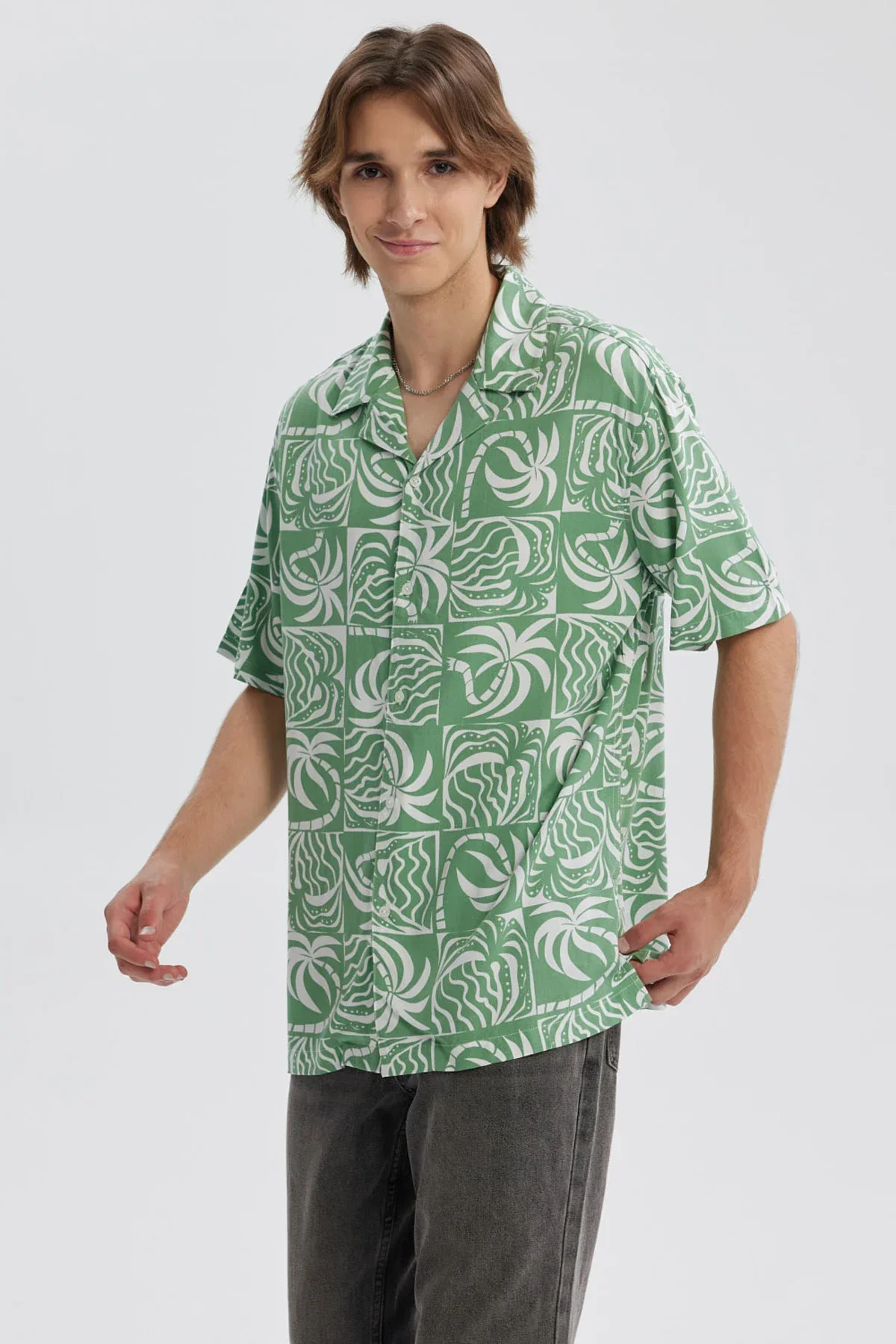 Camisa Hombre Full Rapport Verde - Image 2