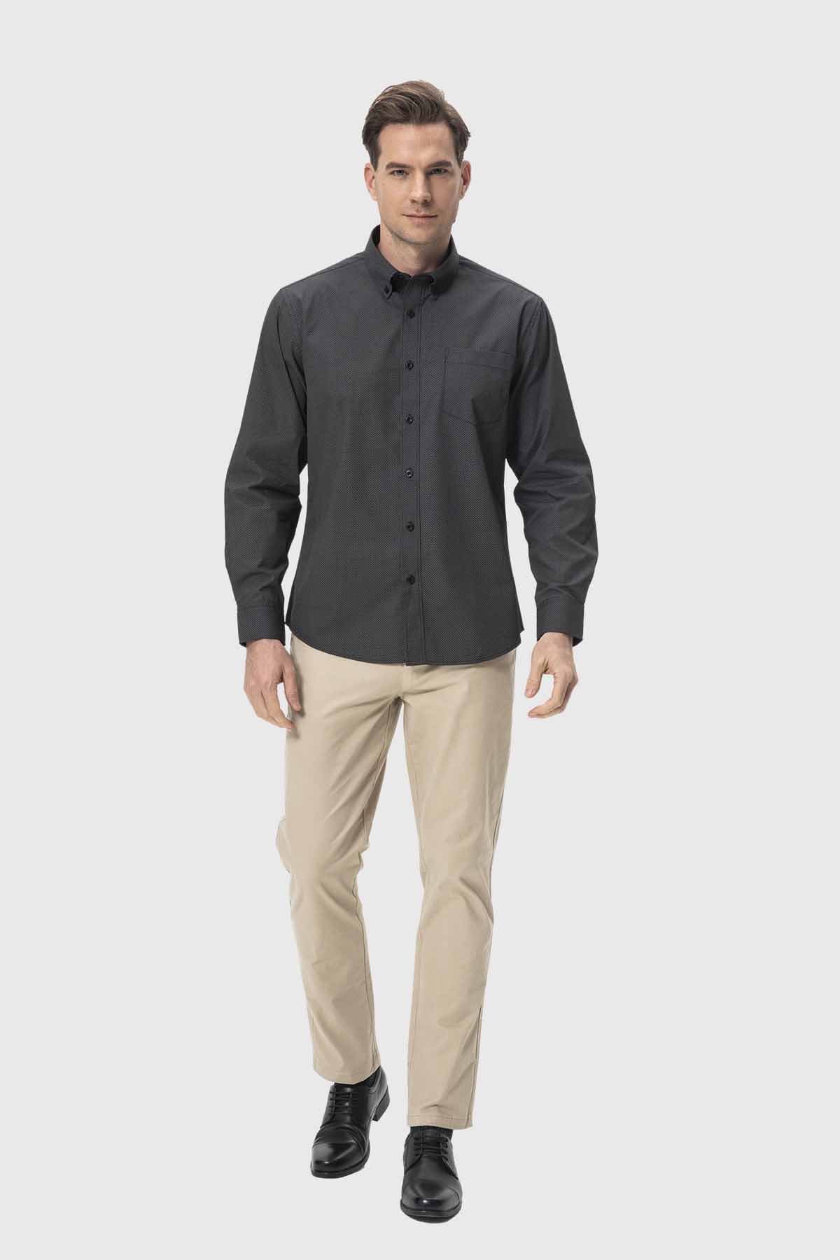Camisa Hombre Mini Print Marengo - Image 4