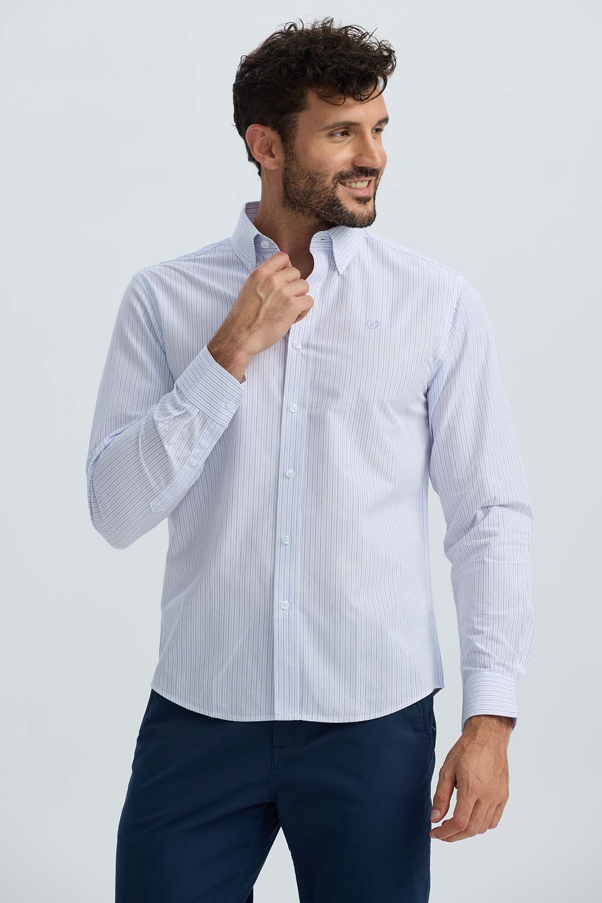Camisa Hombre Moda Blanco - Image 2