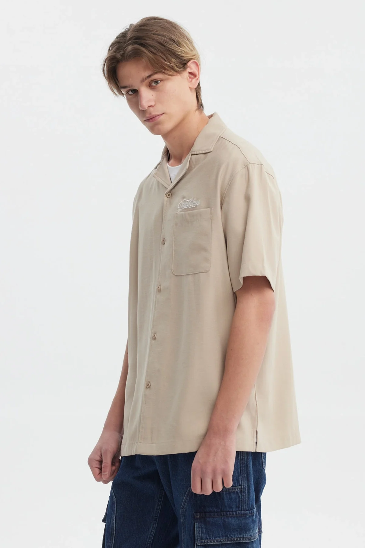 Camisa Hombre Oversize Kaki - Image 2