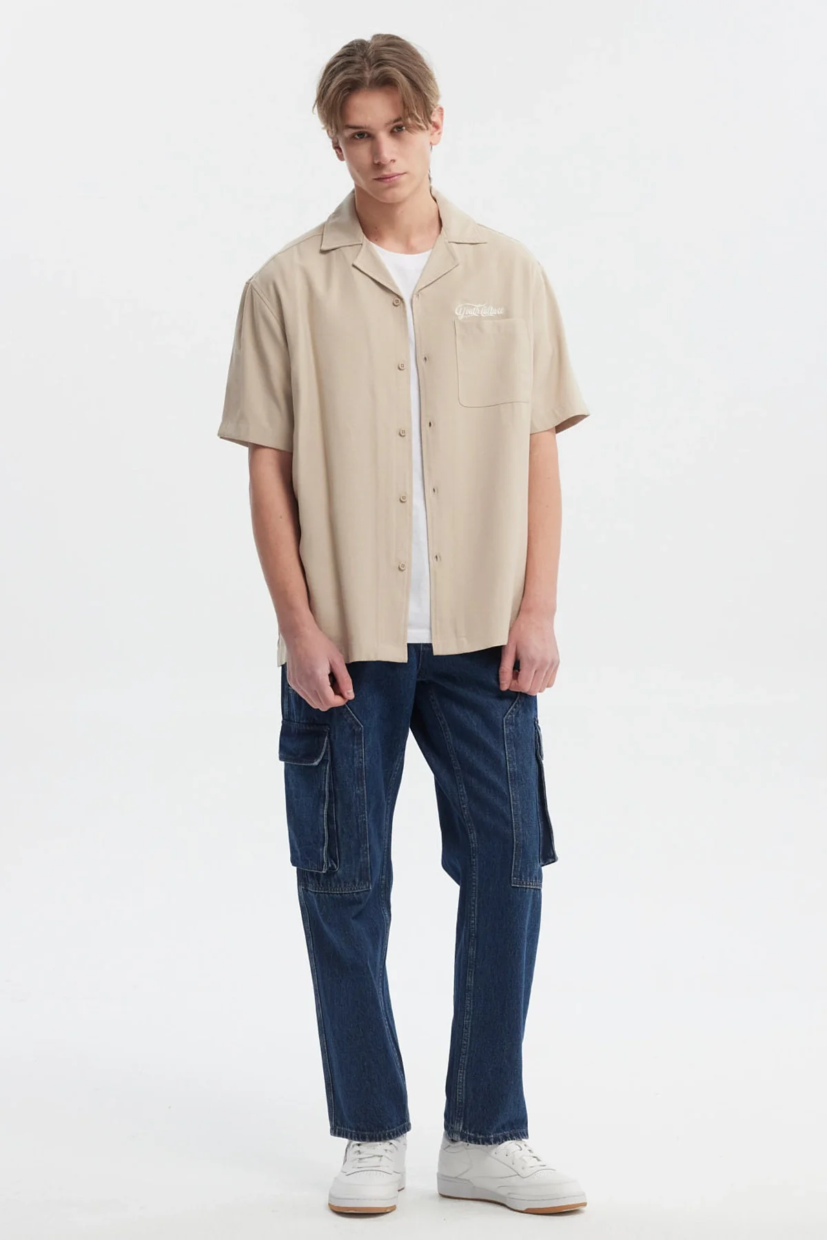 Camisa Hombre Oversize Kaki - Image 4