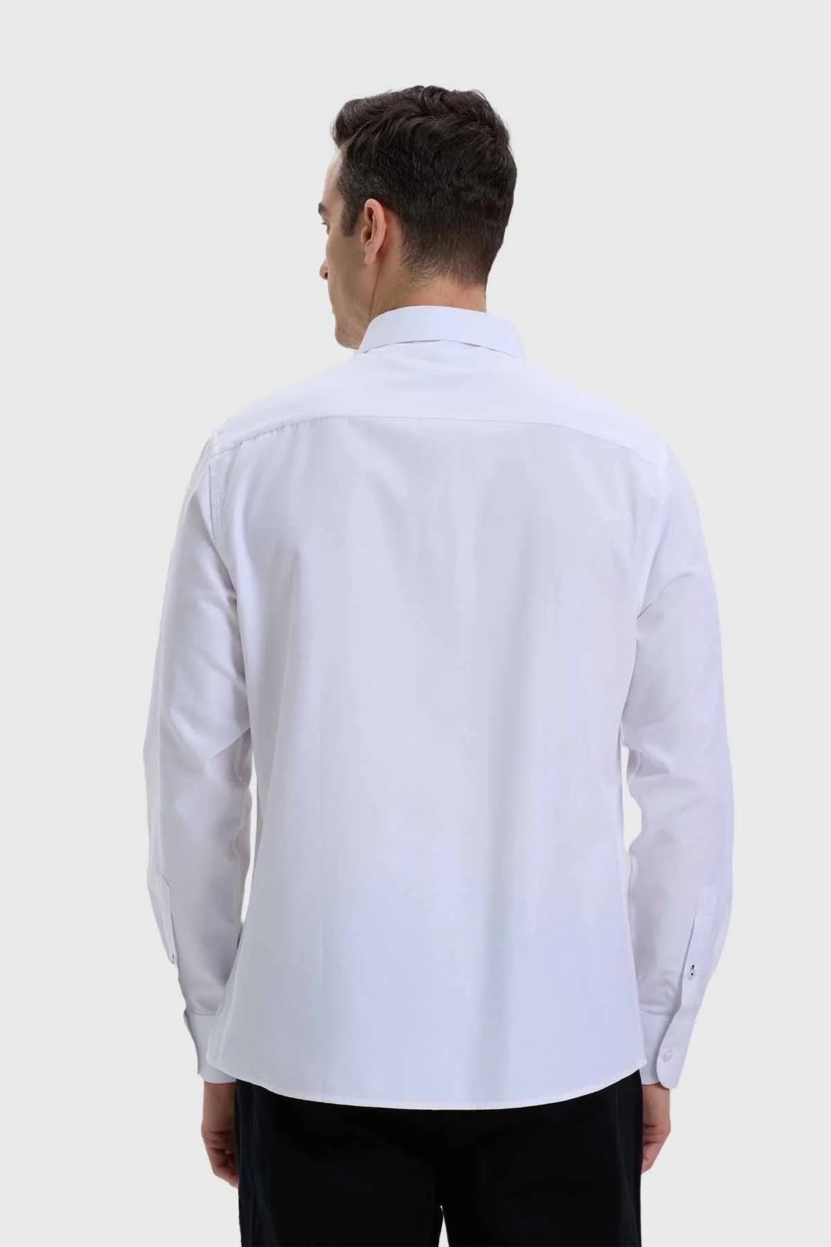 Camisa Hombre Oxford Blanco - Image 3