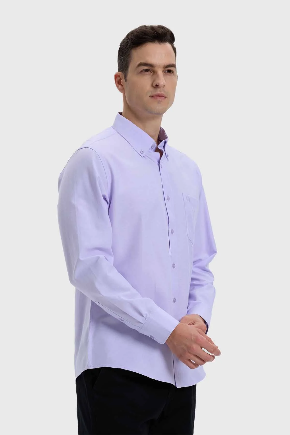 Camisa Hombre Oxford Lila - Image 2
