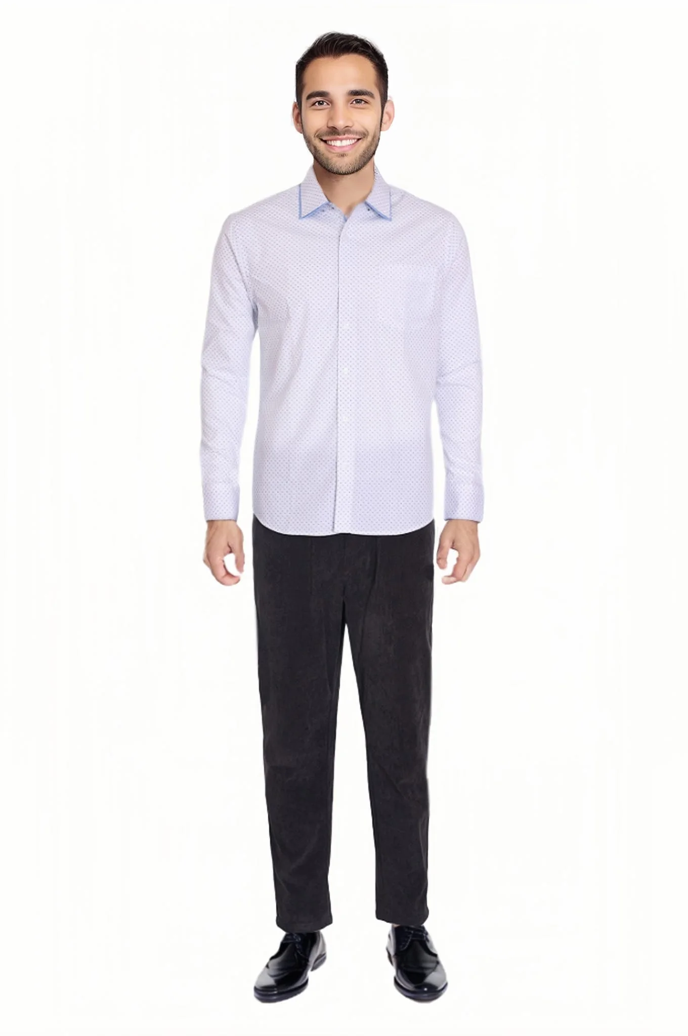 Camisa Hombre Print Blanco - Image 2