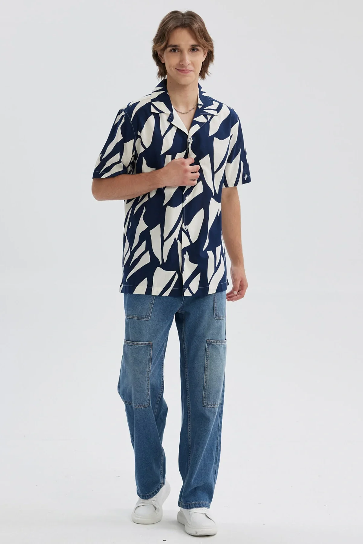 Camisa Hombre Rapport Azul - Image 4