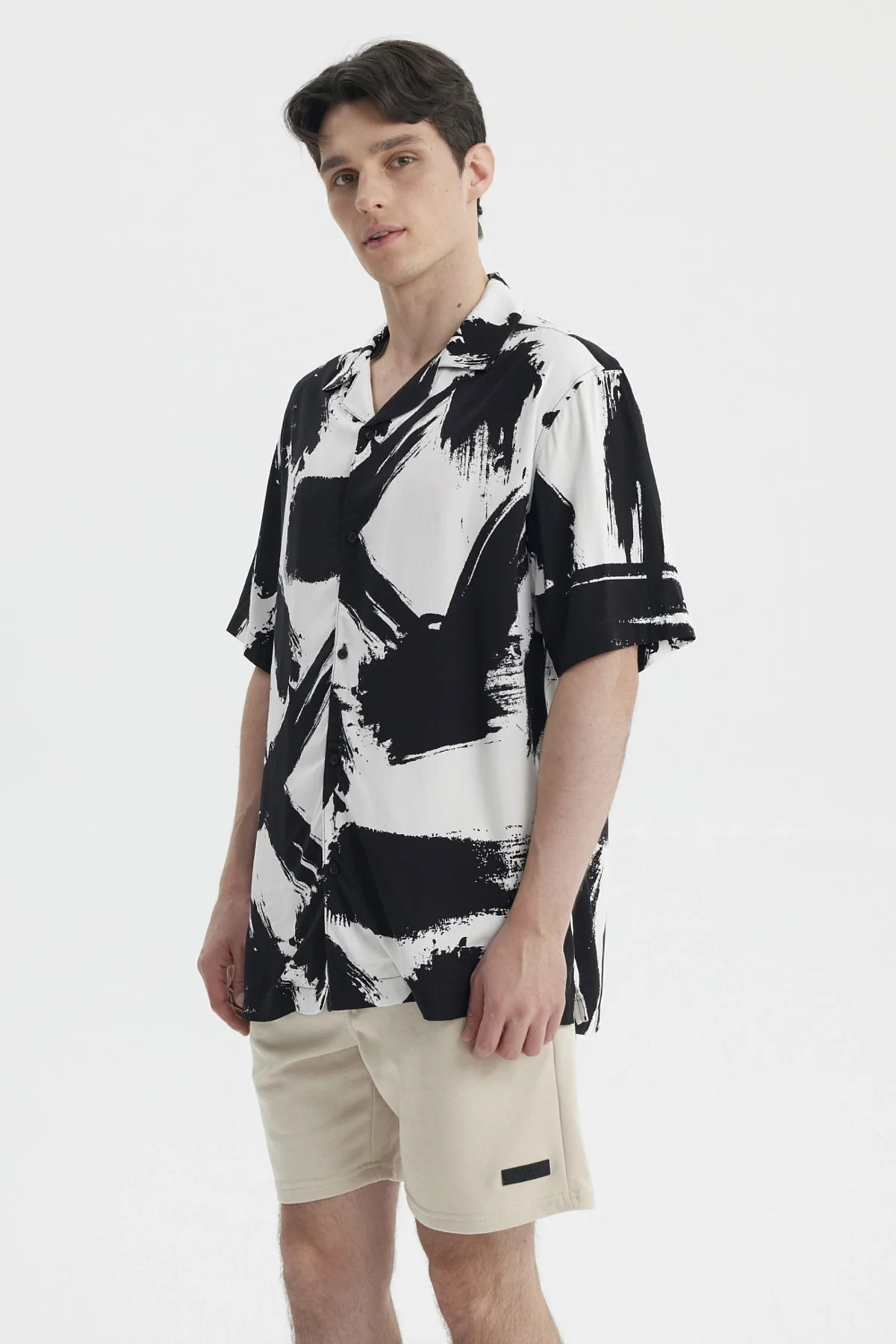 Camisa Hombre Rapport Negro - Image 2