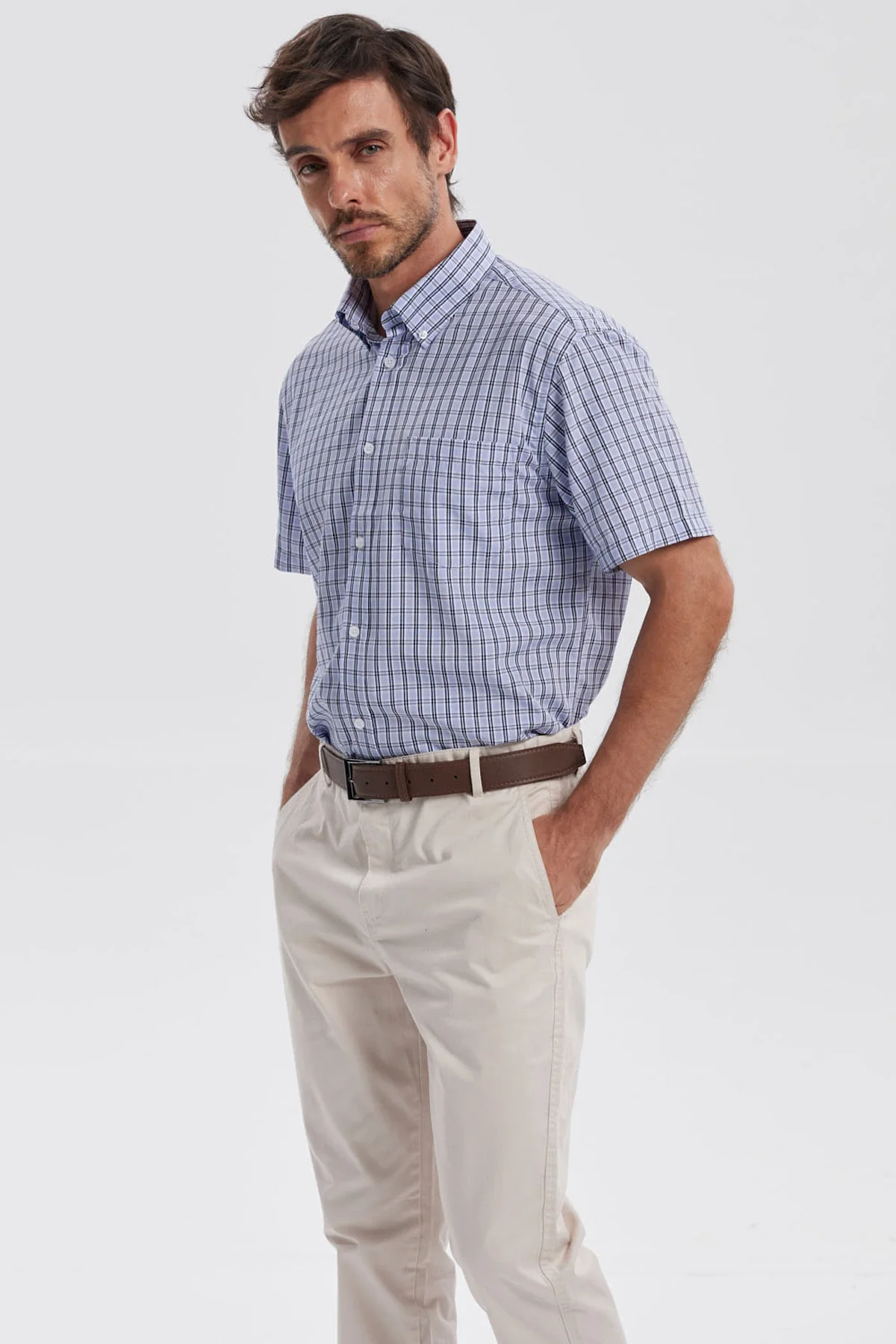Camisa Hombre Rapport Regalo Celeste - Image 2