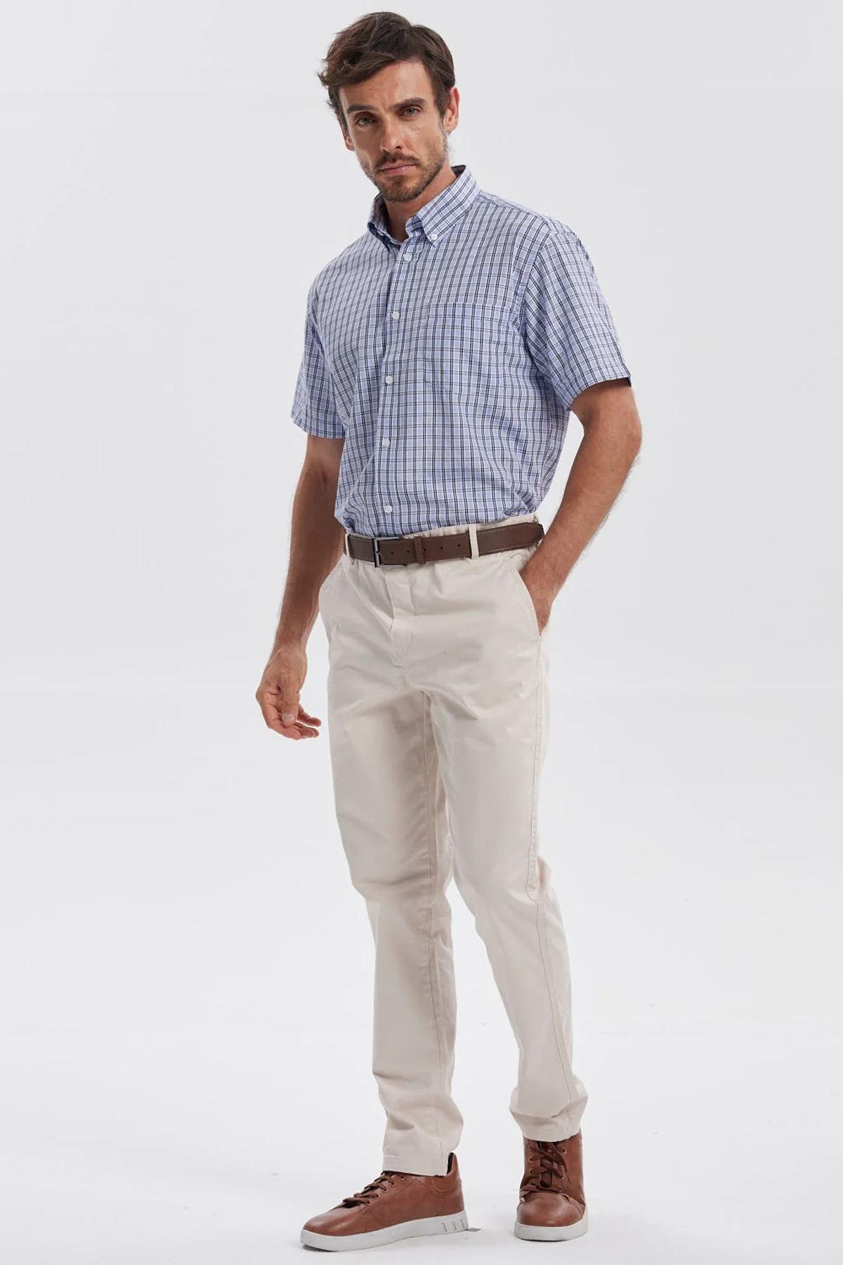 Camisa Hombre Rapport Regalo Celeste - Image 4