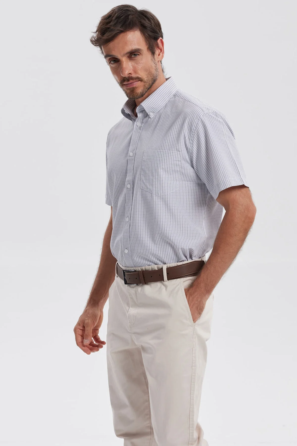 Camisa Hombre Rapport Regalo Gris - Image 2