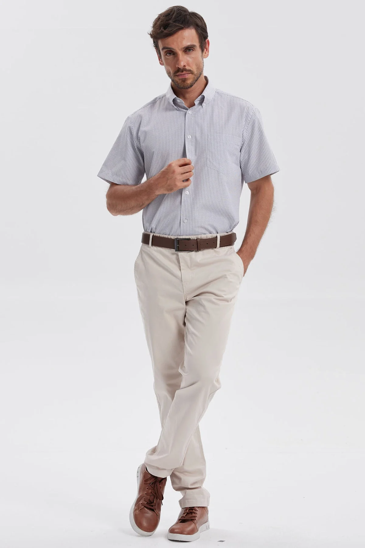 Camisa Hombre Rapport Regalo Gris - Image 4