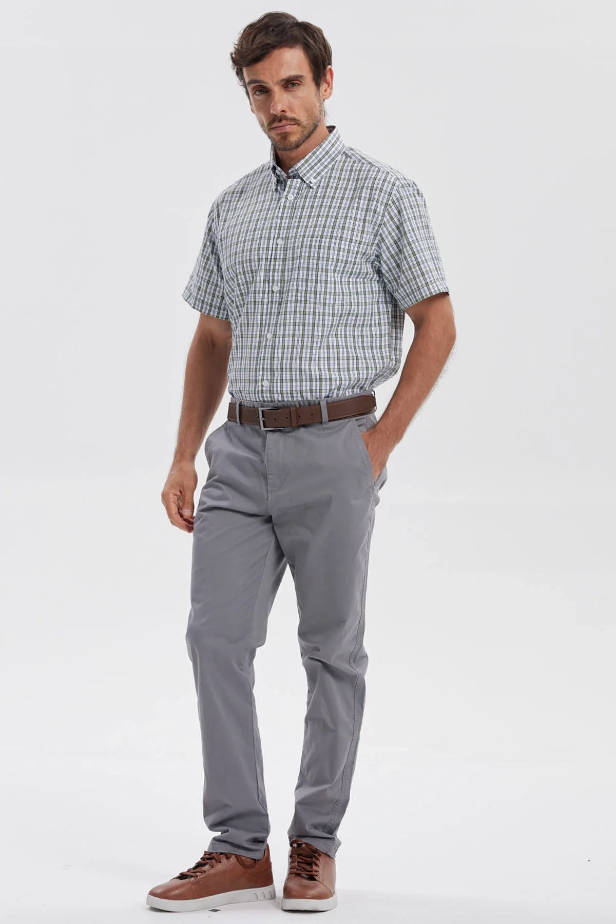 Camisa Hombre Rapport Regalo Verde Claro - Image 4
