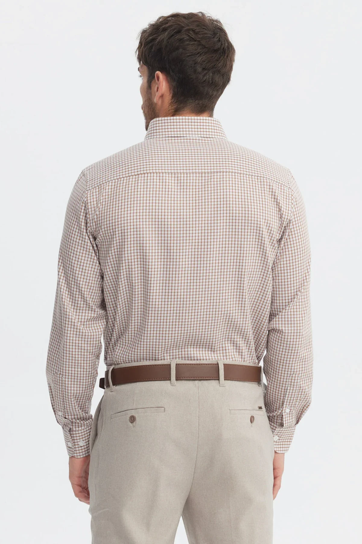 Camisa Hombre Slim Beige - Image 3