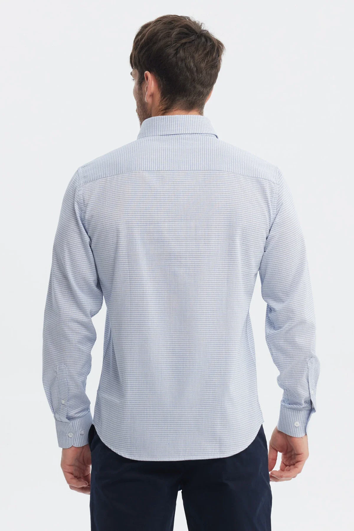 Camisa Hombre Slim Celeste - Image 3