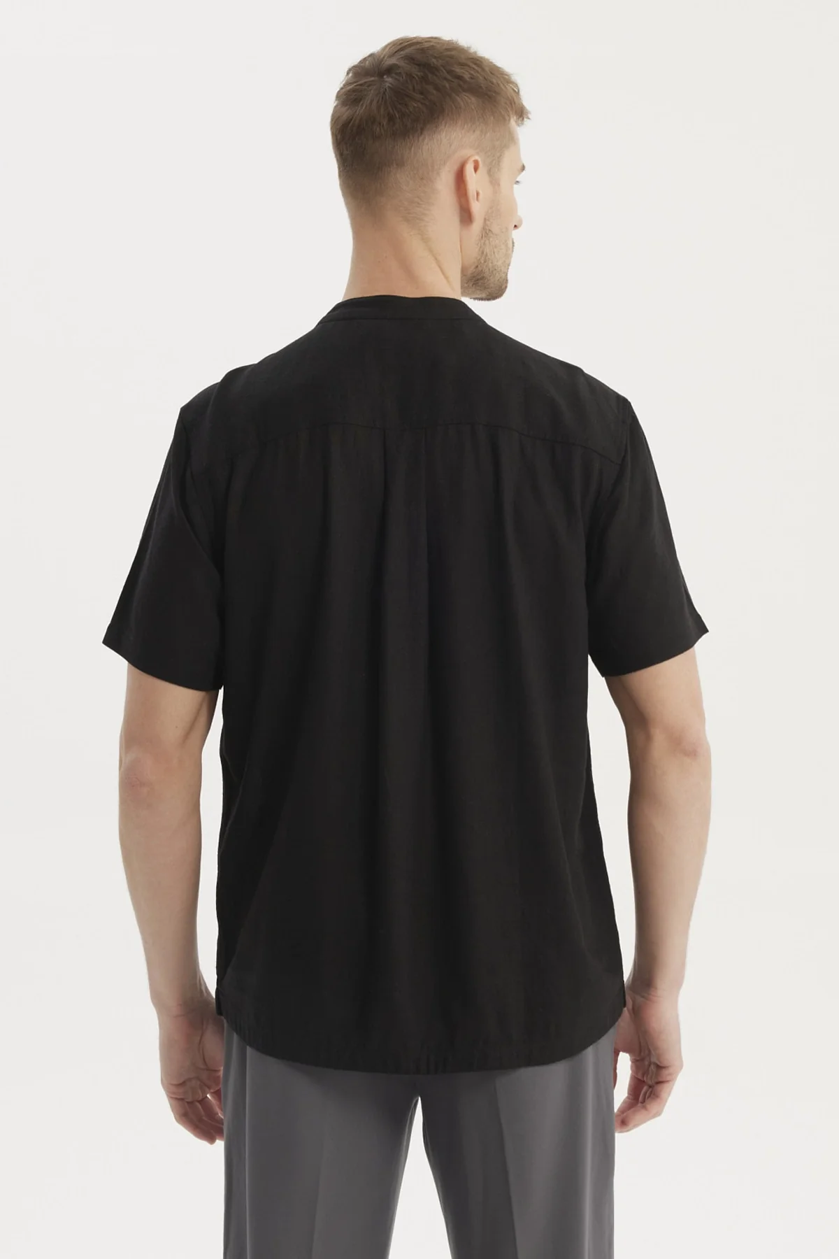 Camisa Hombre Slim Negro - Image 3