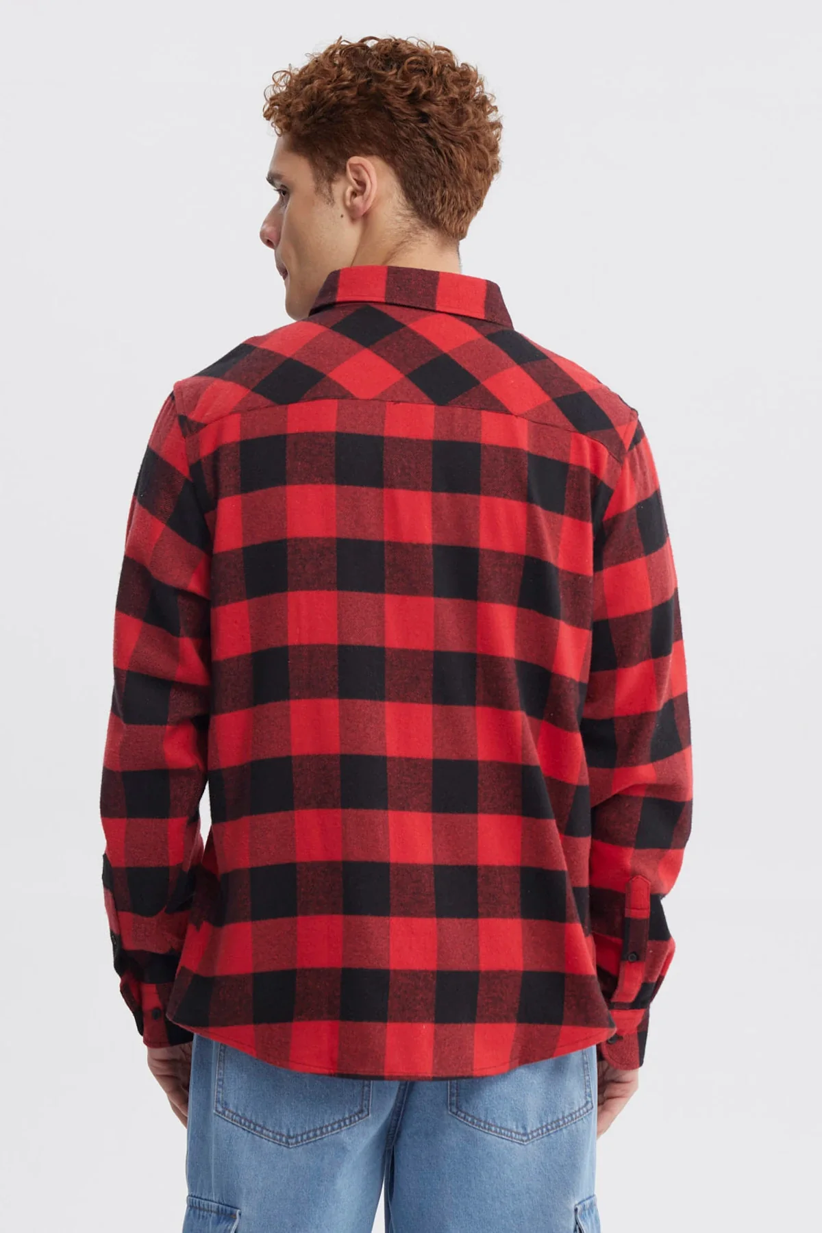 Camisa Hombre Slim Rojo - Image 3