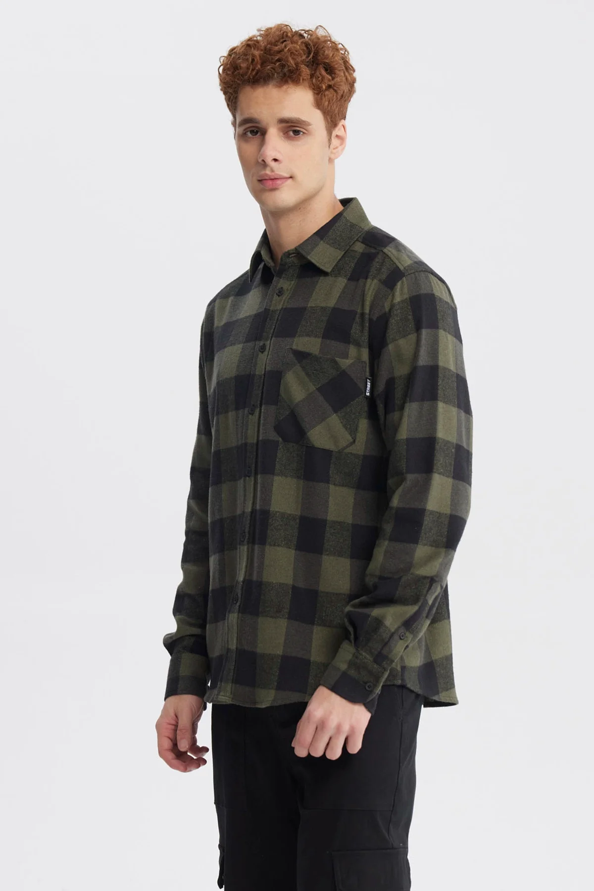 Camisa Hombre Slim Verde - Image 2