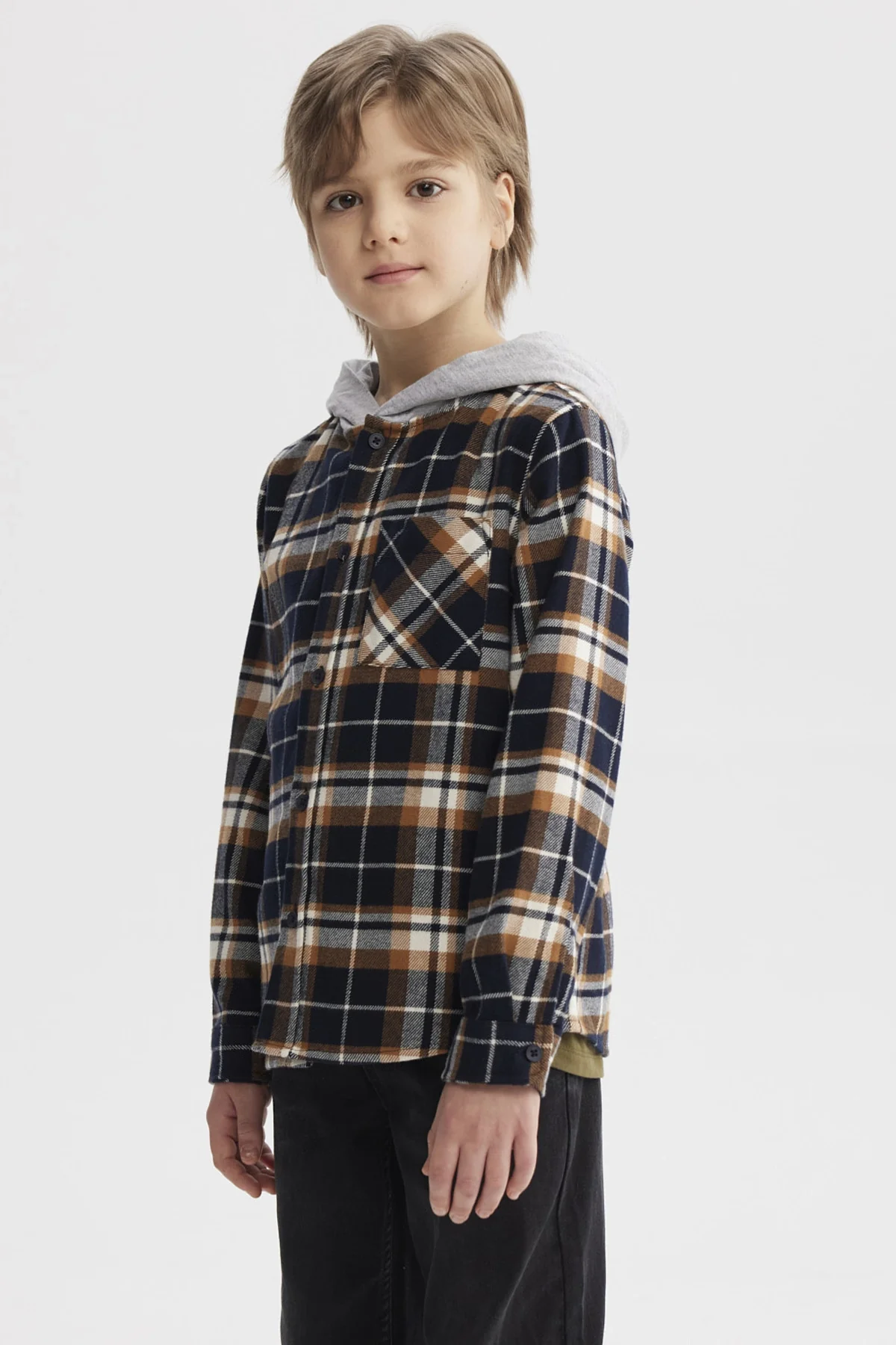 Camisa Niño Ancha Mostaza - Image 2