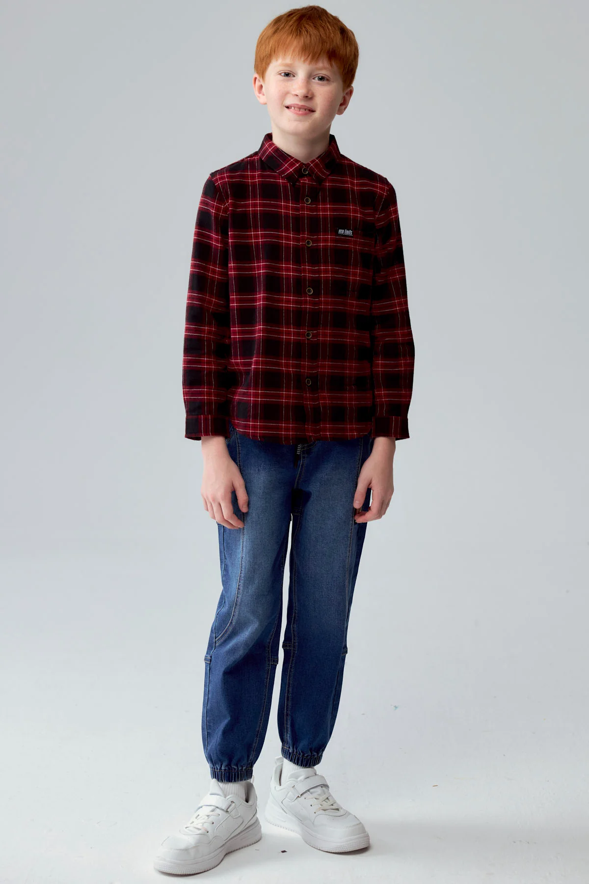Camisa Niño Cuadrillé Burdeo - Image 4
