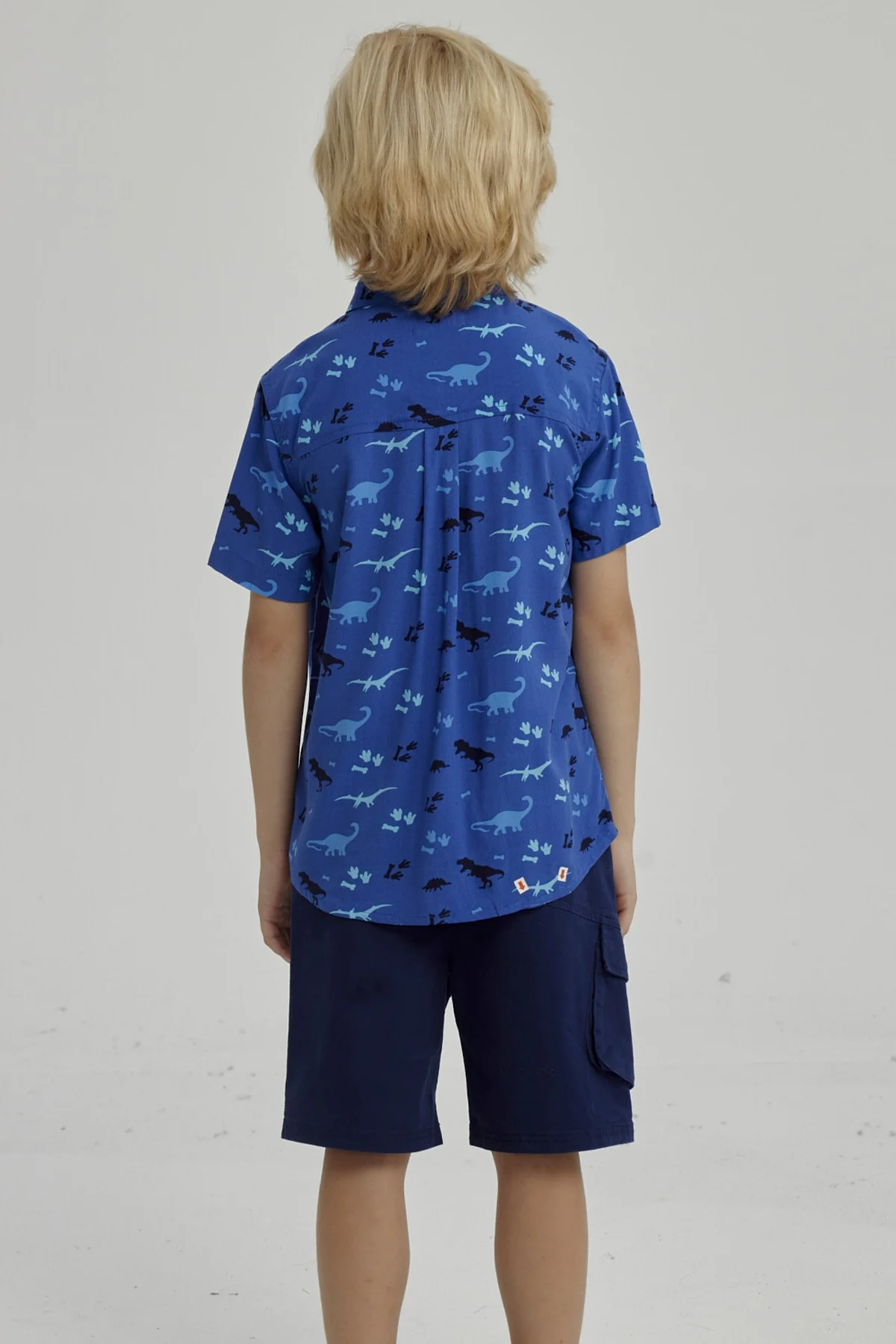 Camisa Niño Full Print Azul - Image 3
