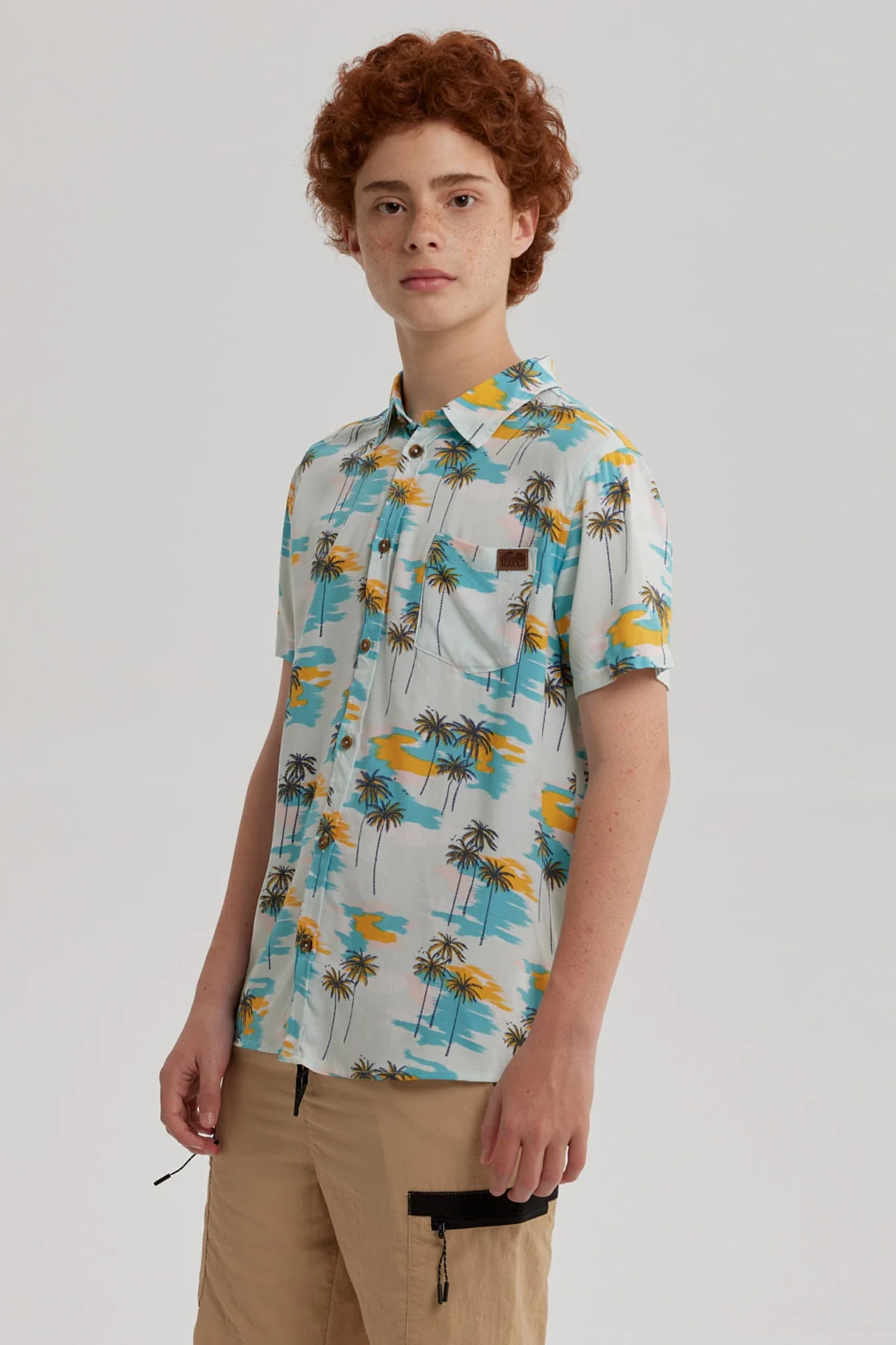 Camisa Niño Guayabera Aqua - Image 2