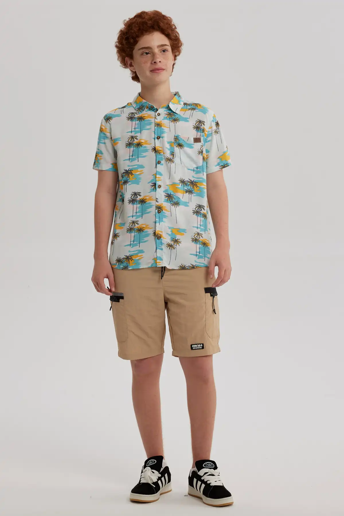 Camisa Niño Guayabera Aqua - Image 4