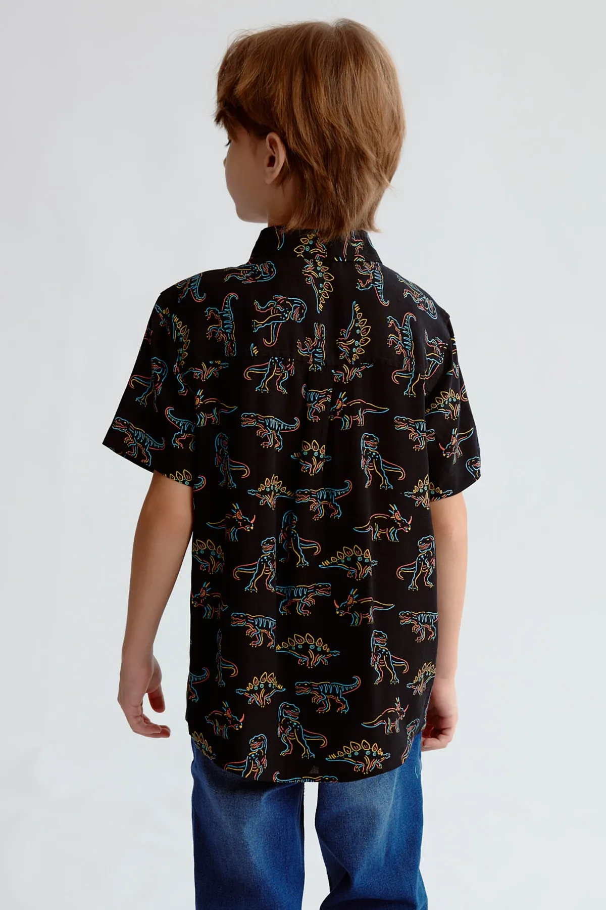 Camisa Niño Guayabera Negro - Image 3