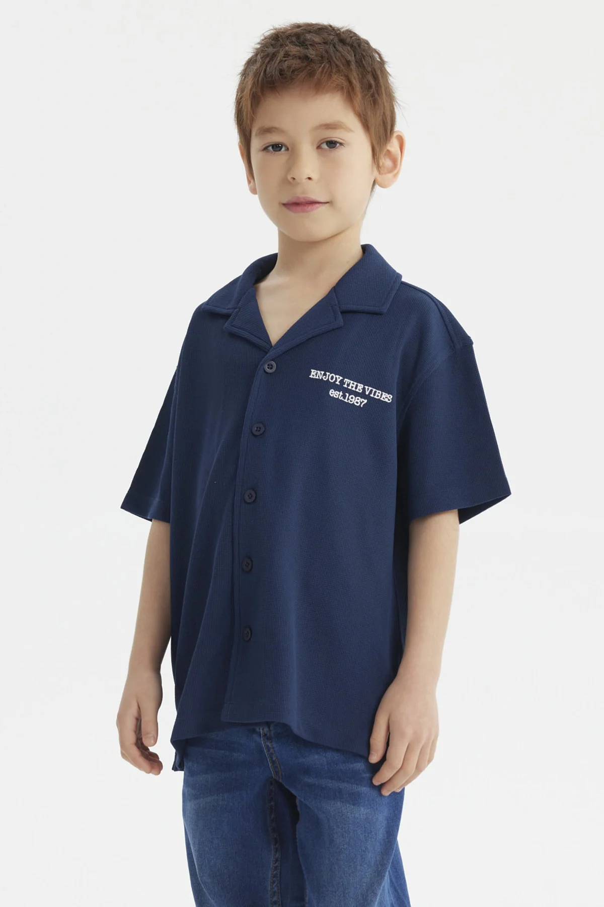 Camisa Niño Teen Azul - Image 3