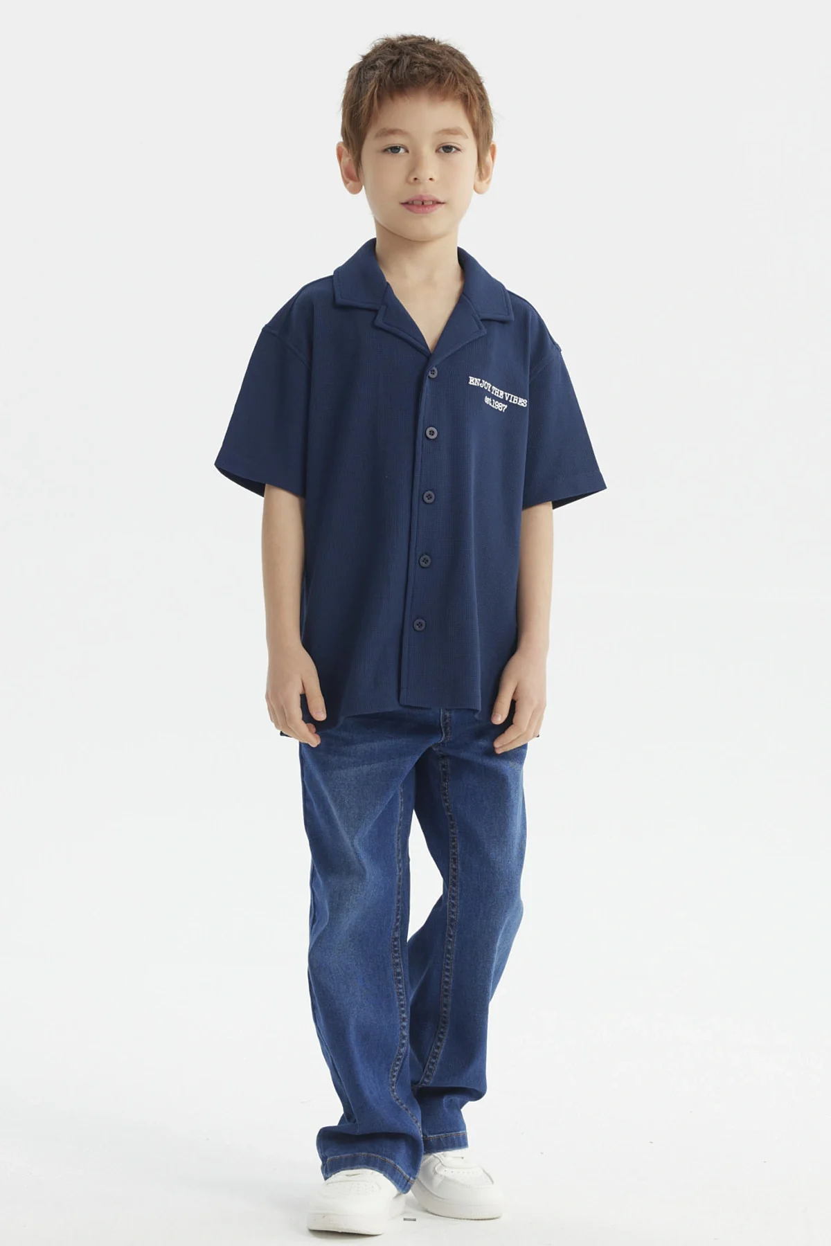 Camisa Niño Teen Azul - Image 4