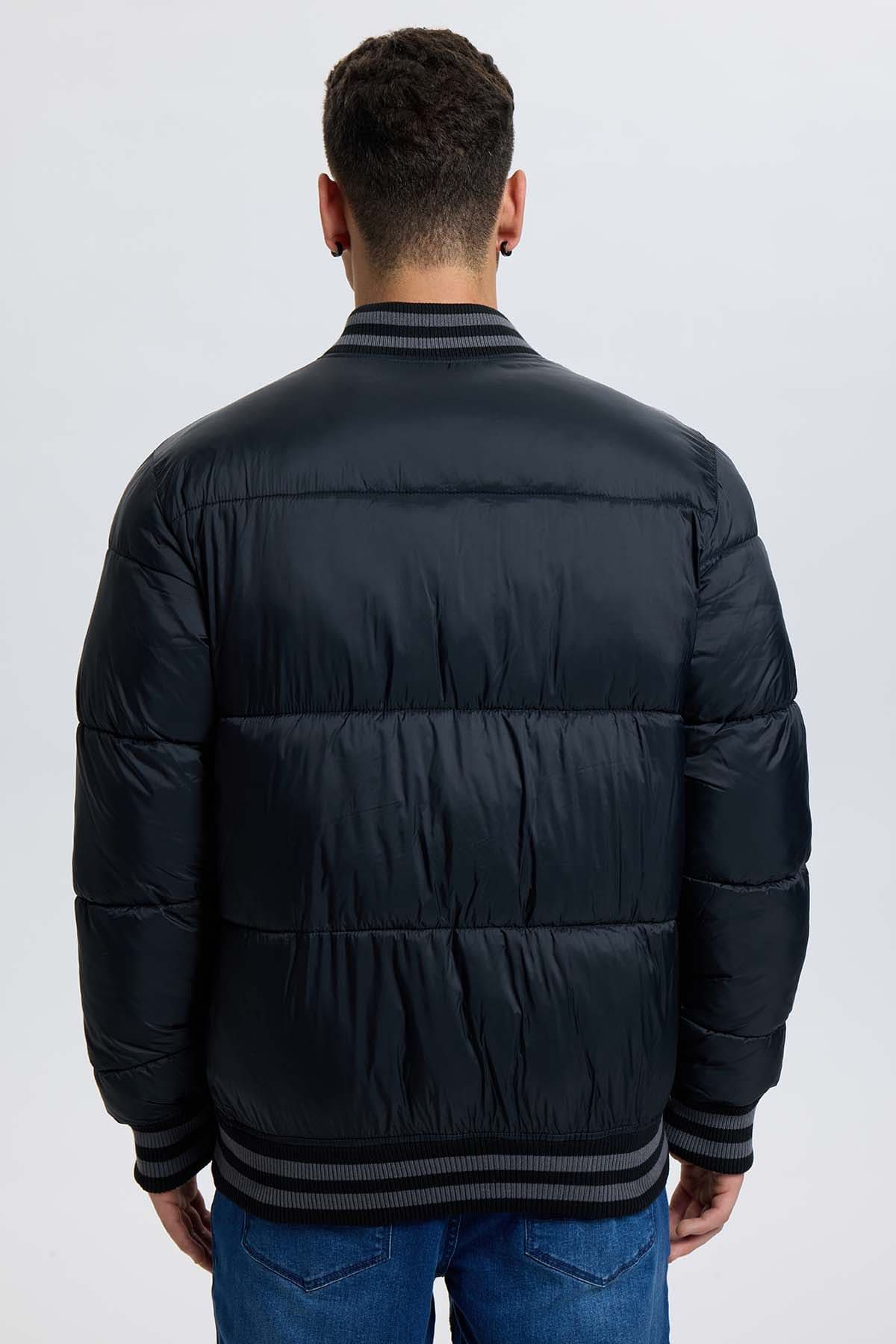 Chaqueta Hombre Bomber Negro - Image 3