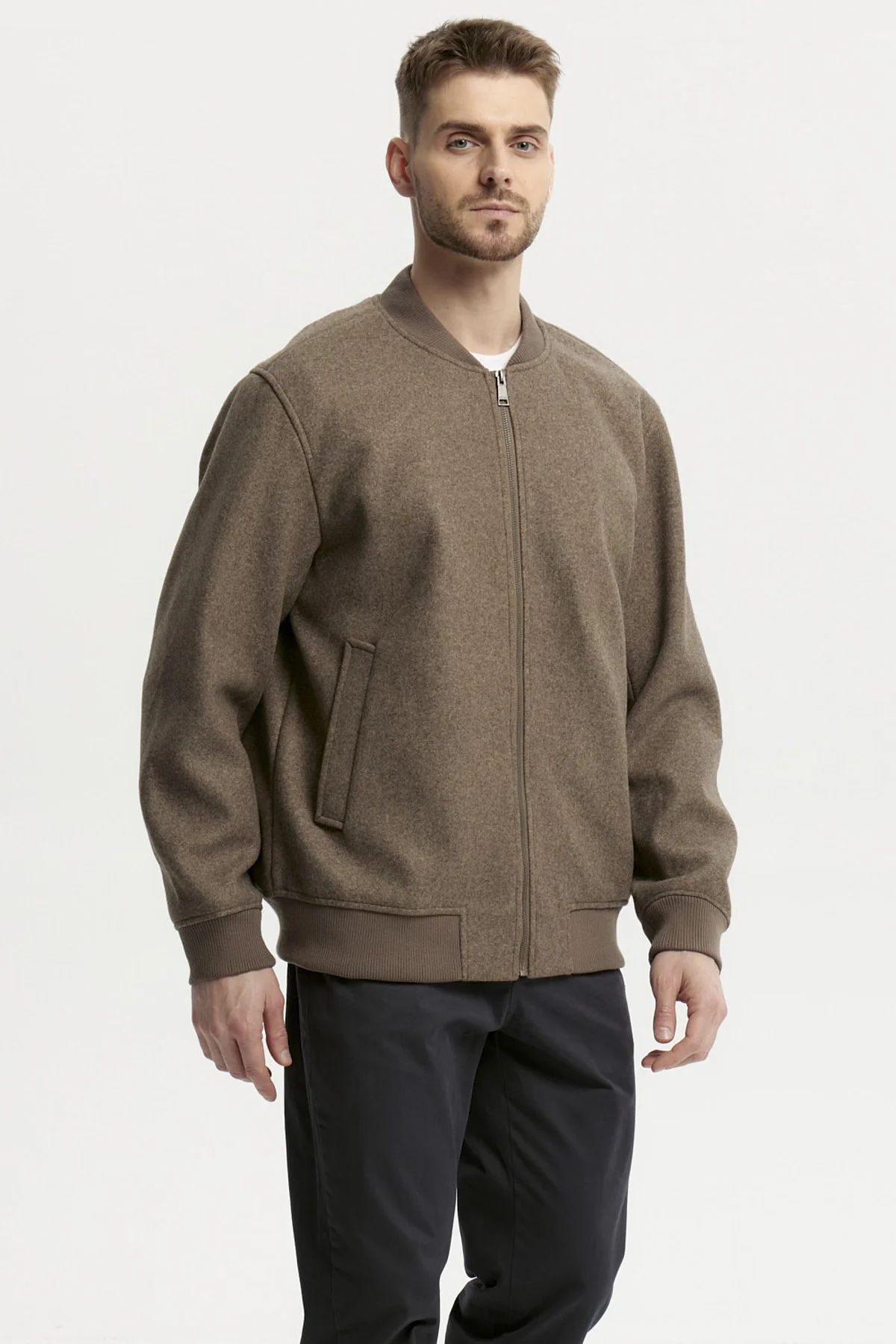 Chaqueta Hombre Casual Café - Image 2