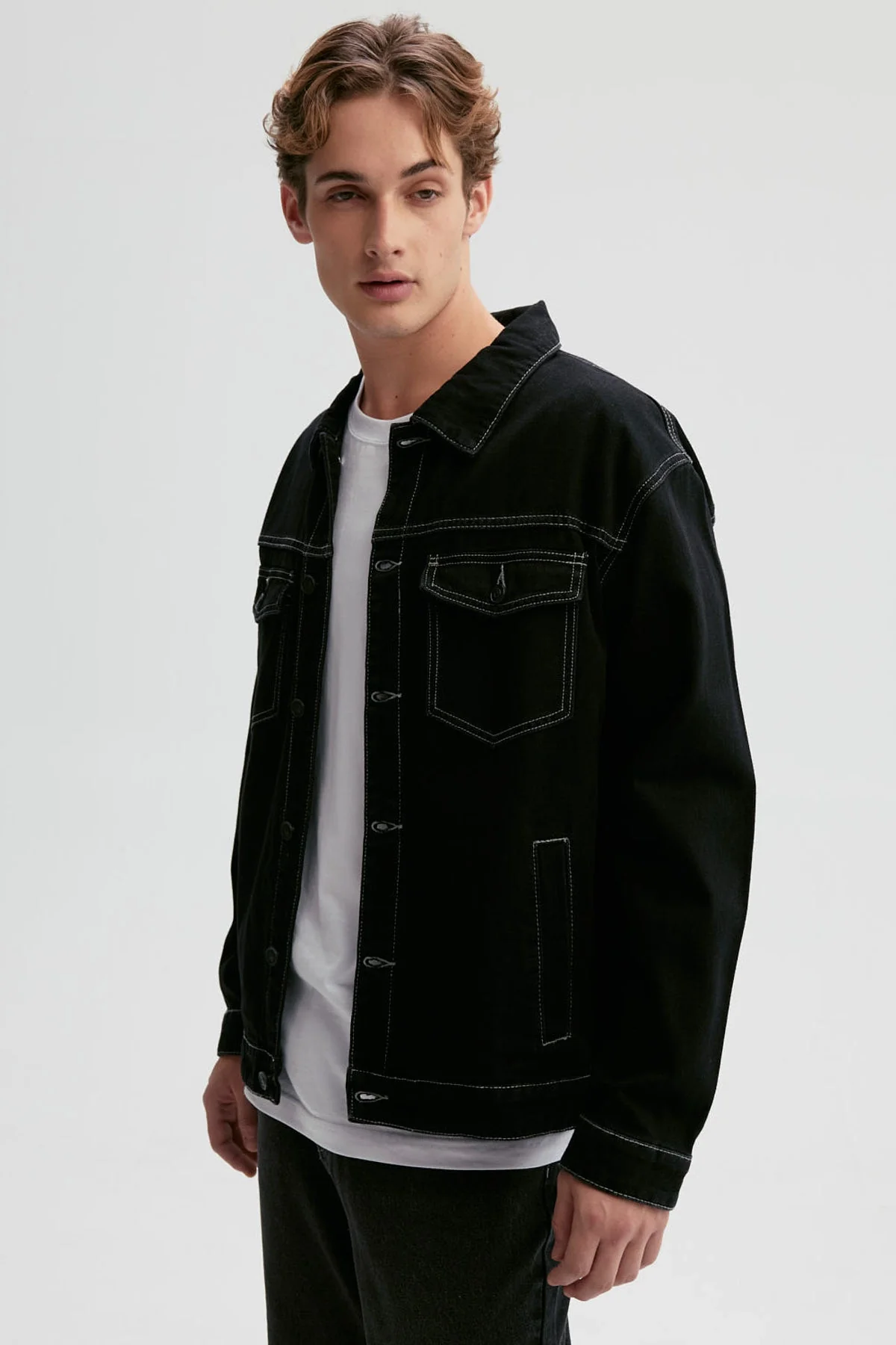 Chaqueta Hombre Clásica Negro - Image 2