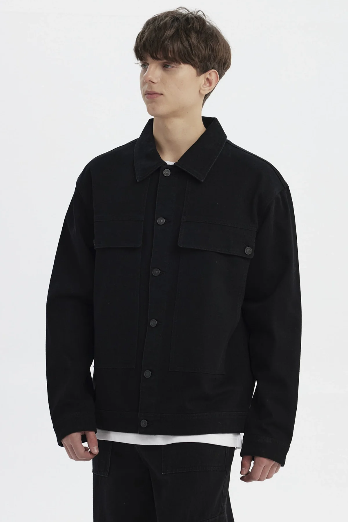 Chaqueta Hombre Clásica Negro - Image 2