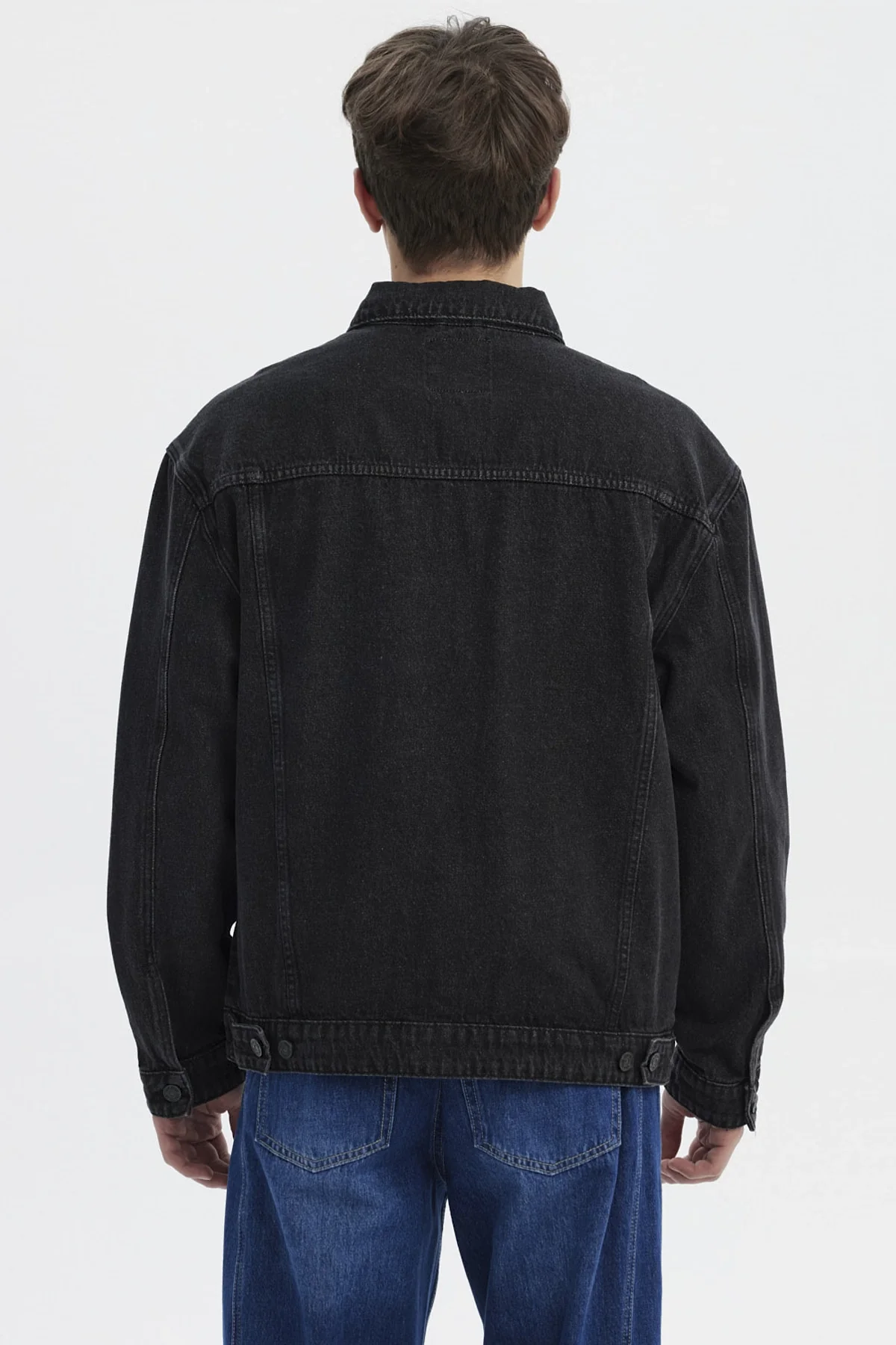 Chaqueta Hombre Clásica Negro - Image 3