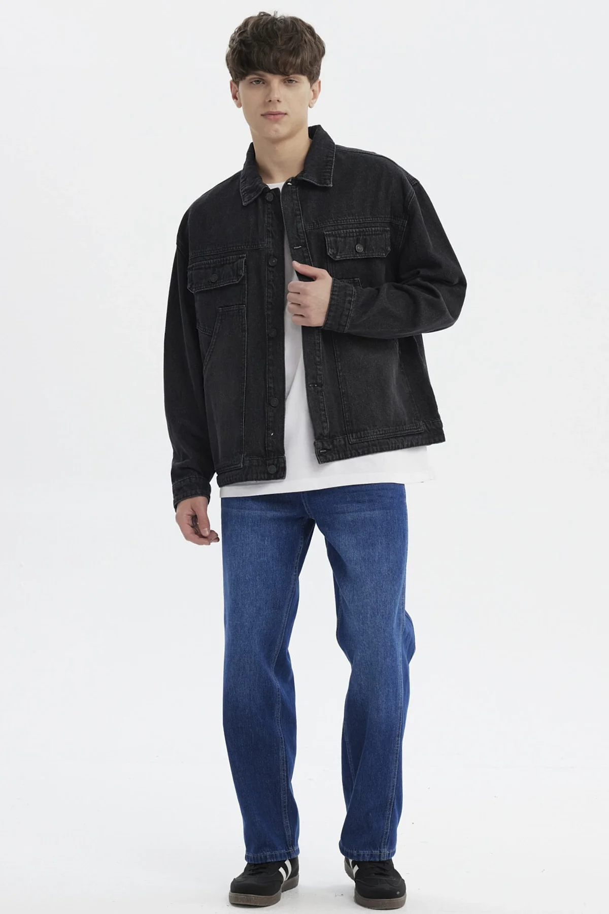 Chaqueta Hombre Clásica Negro - Image 4
