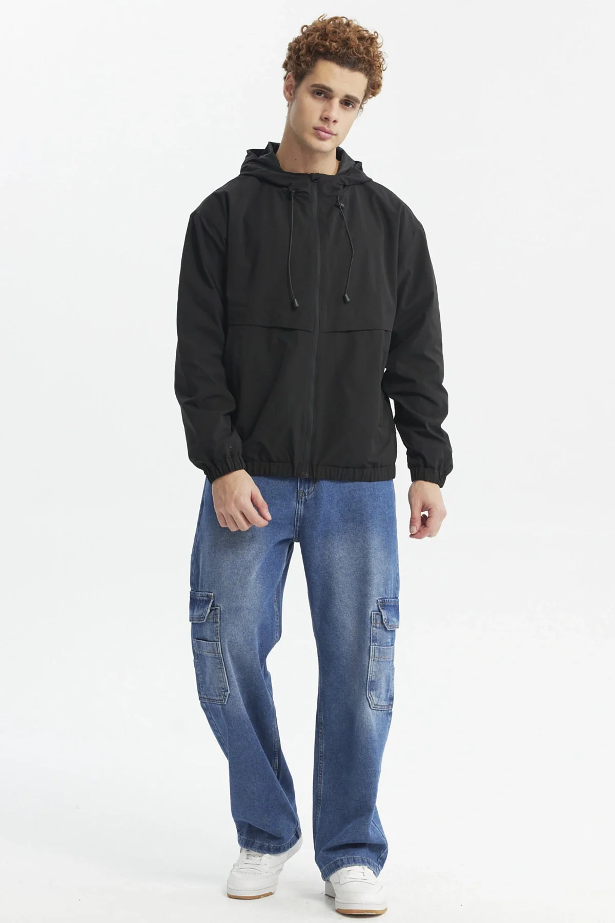 Chaqueta Hombre Cortaviento Negro - Image 4