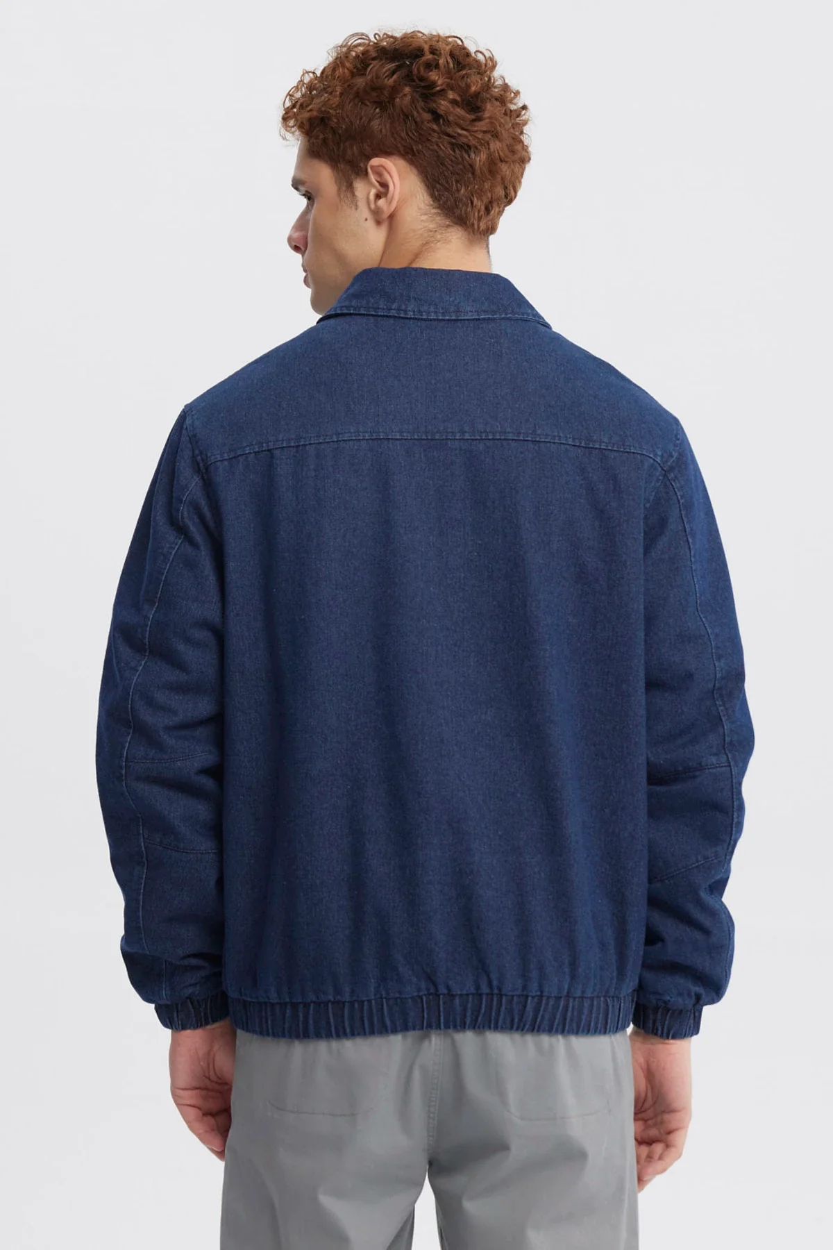 Chaqueta Hombre Cuello Camisero Azul - Image 3