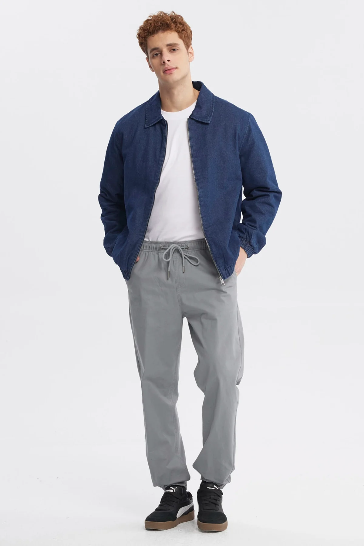 Chaqueta Hombre Cuello Camisero Azul - Image 4
