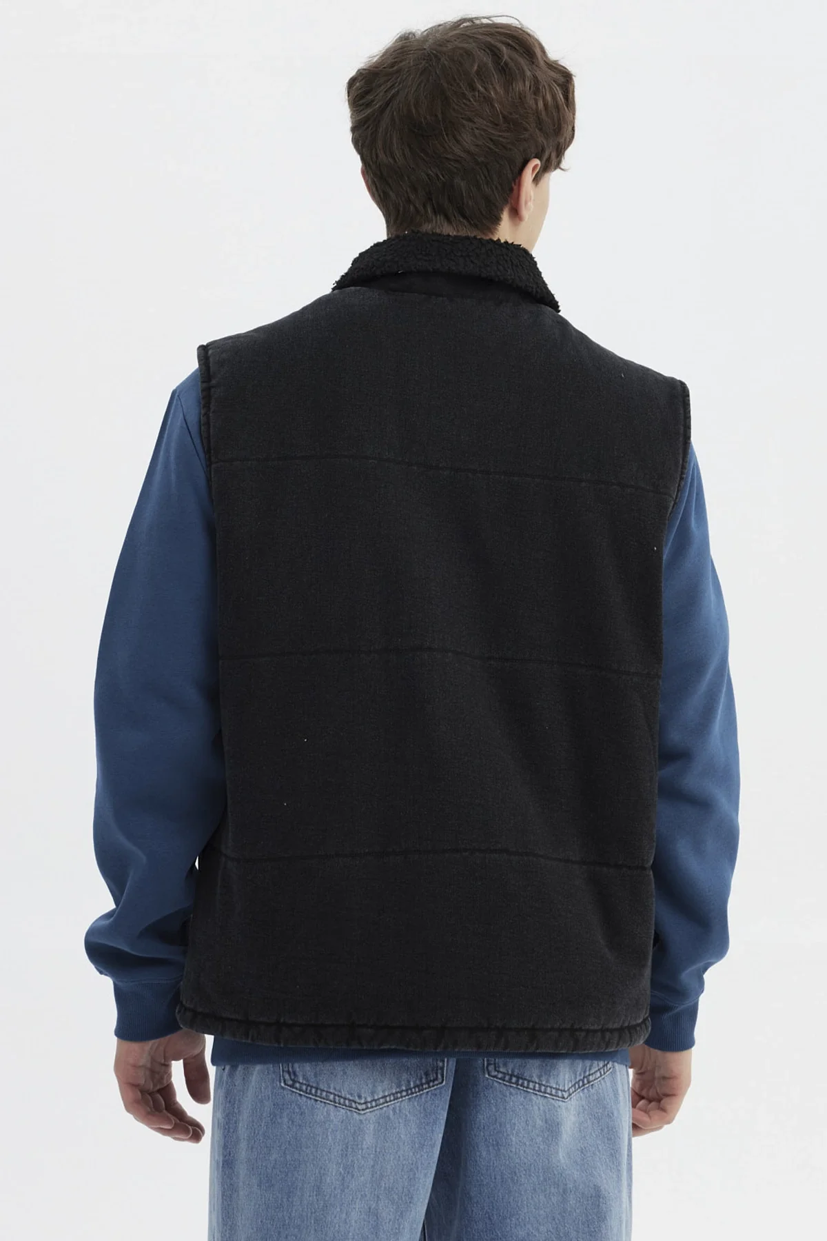 Chaqueta Hombre Cuello Camisero Gris - Image 3