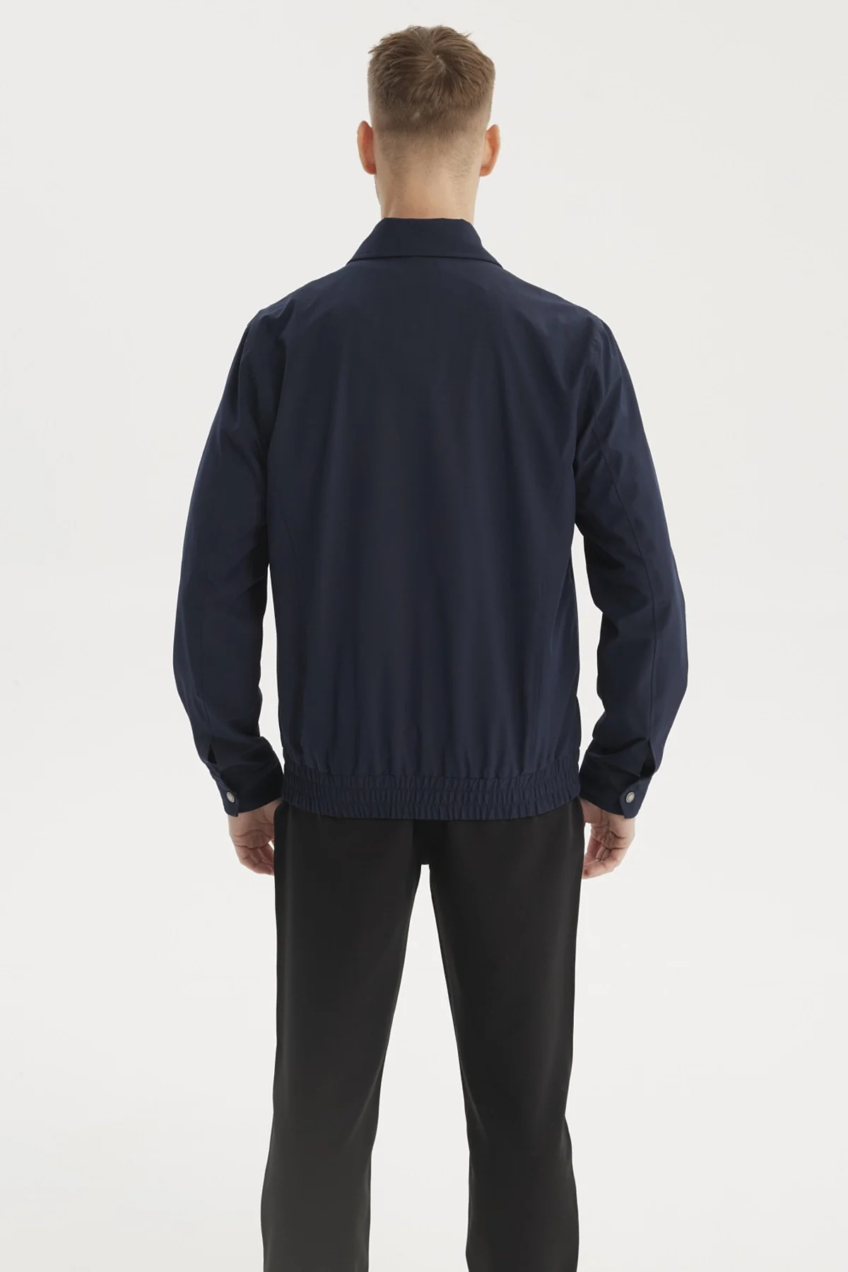 Chaqueta Hombre Full Zipper Azul Marino - Image 3