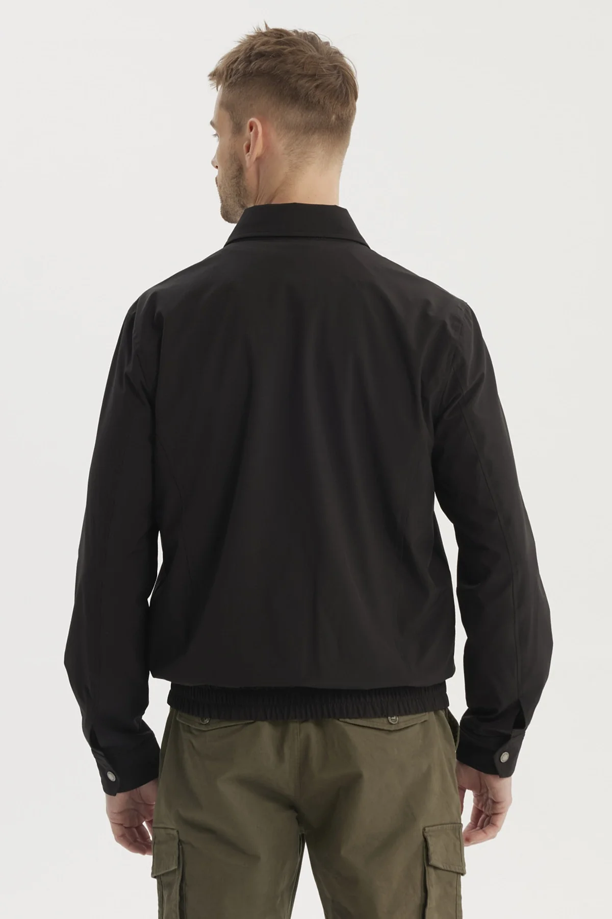 Chaqueta Hombre Full Zipper Negro - Image 3