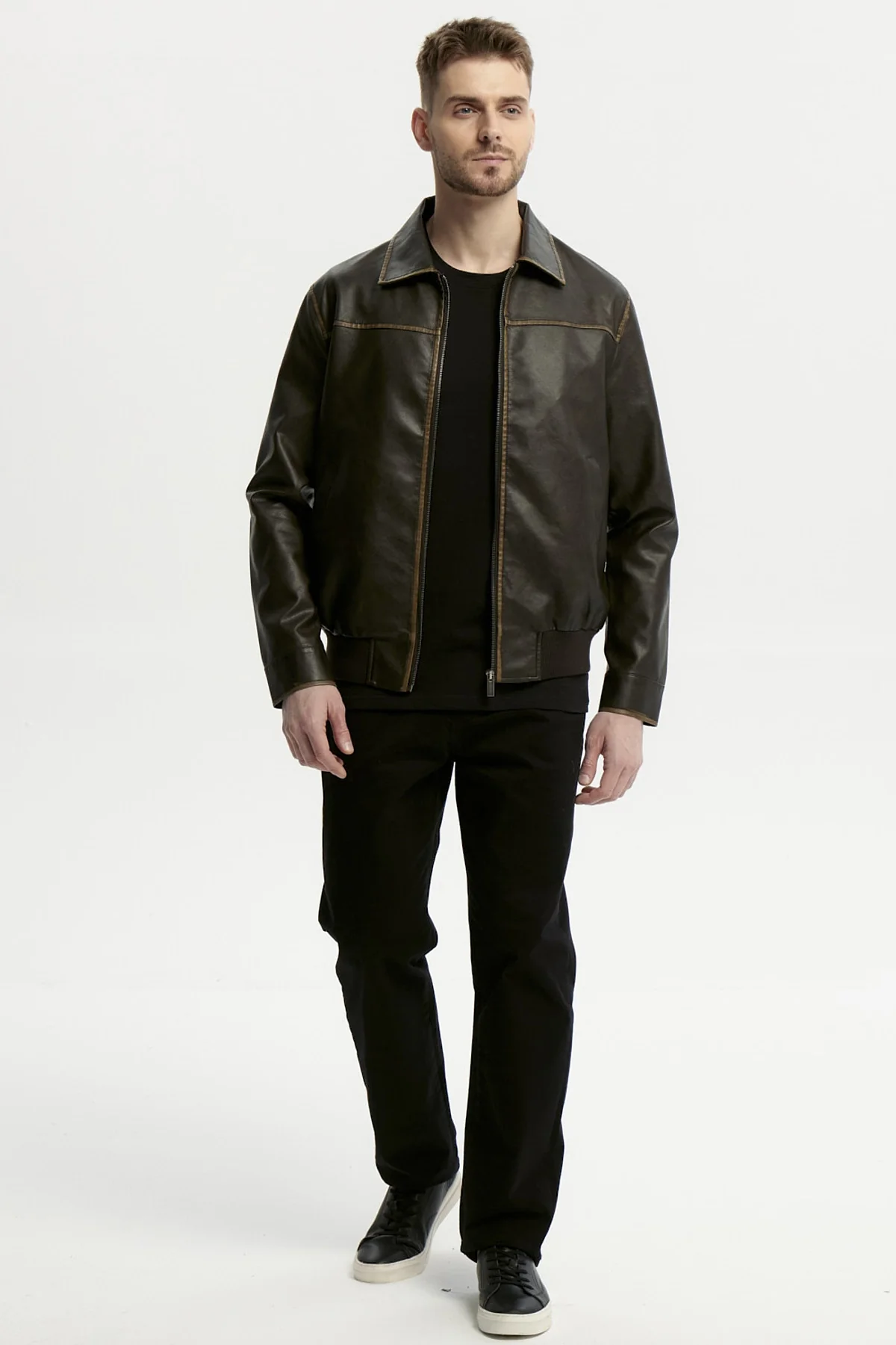 Chaqueta Hombre Slim Chocolate - Image 4
