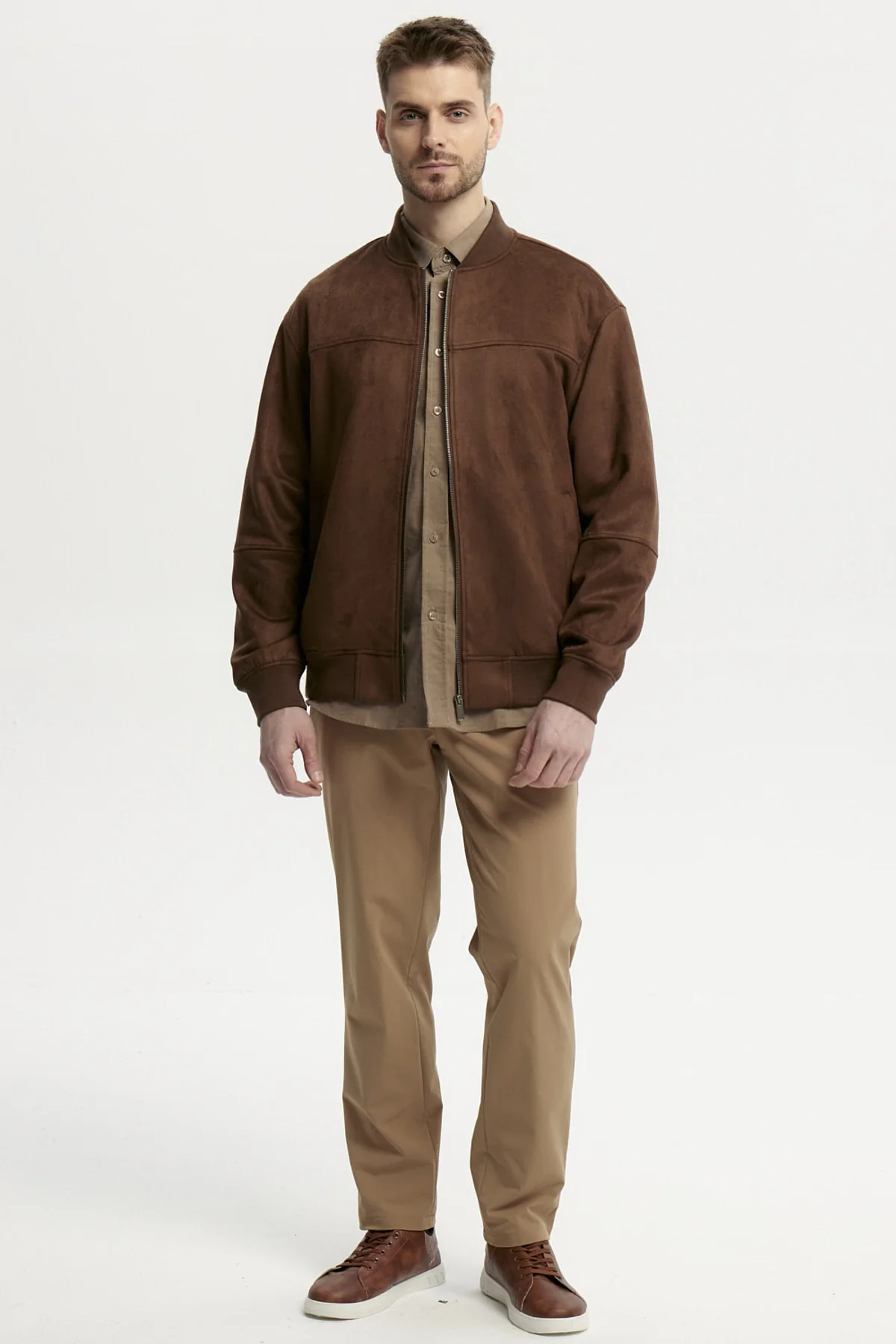 Chaqueta Hombre Slim Chocolate - Image 4